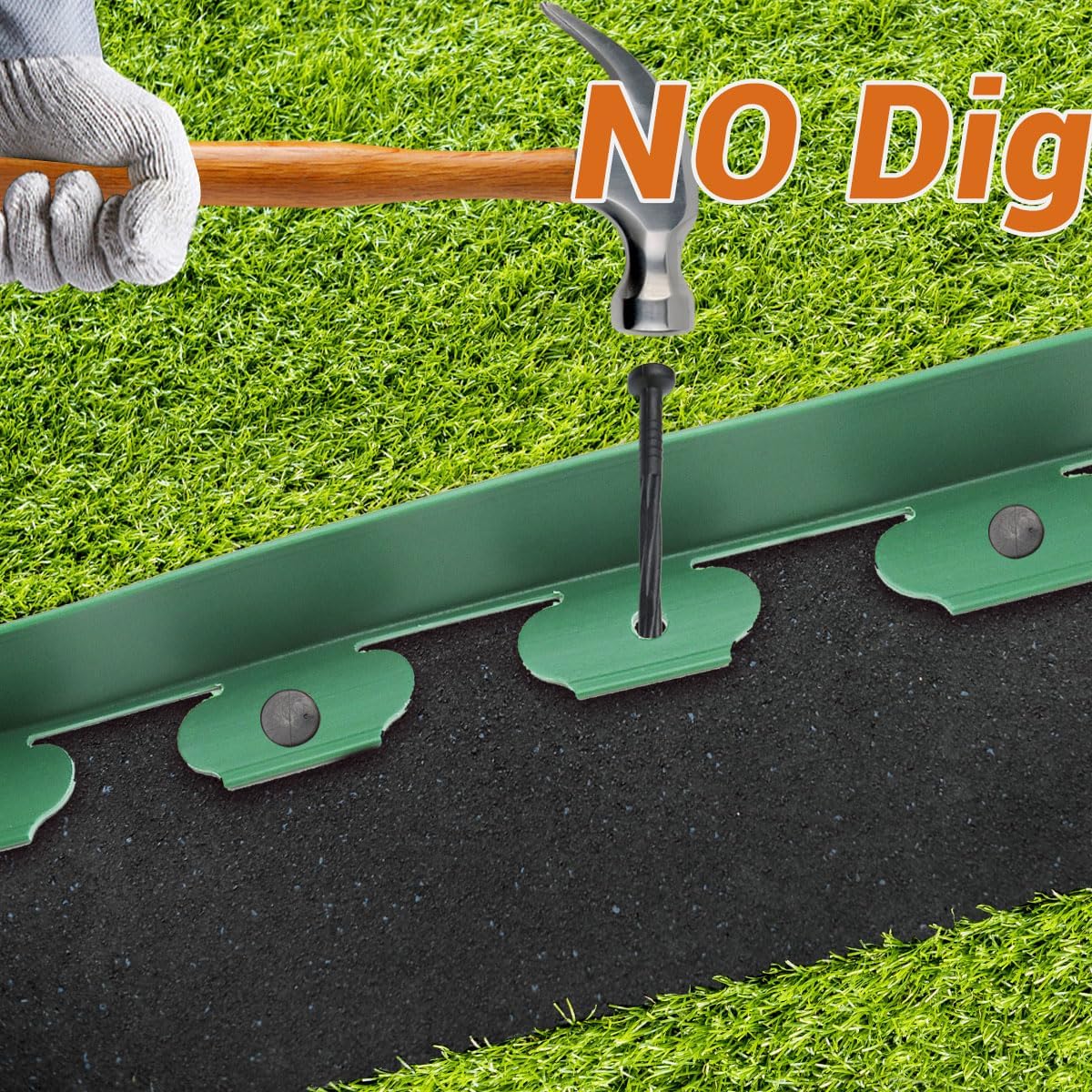 Landscape Edging, Garden Edging Border, Flower Bed Edging Borders Lawn Edging Borders Landscape Edging Border Garden Edging Border Wild Flower Garden Border Paver Edging (Green-66ft)
