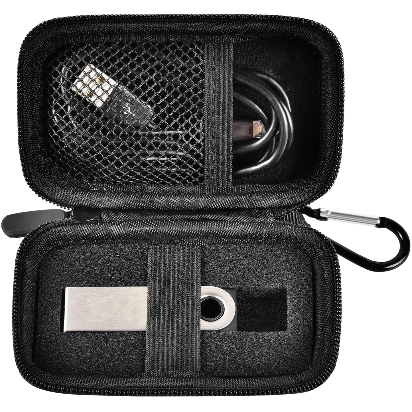 Case Compatible with Ledger Nano X/S/S Plus for Cryptocurrency Hardware Wallet - BTC for Bitcoin, Ethereum, Ripple, Altcoins and ERC Tokens. Storage Carrying Organizer for Crypto Wallet & USB Cables -Like New
