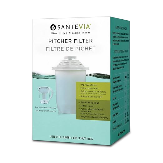 Santevia Water Systems P421 Alkaline Water Pitcher Filter, White, 1 Count