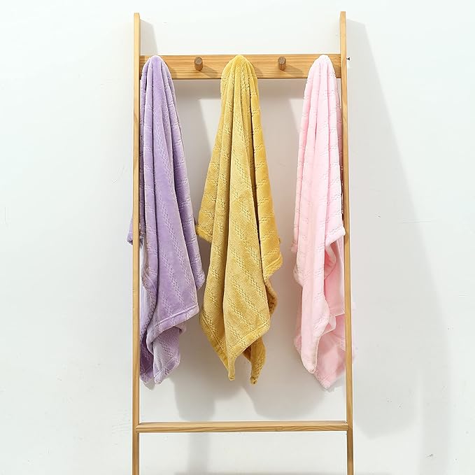 CREVENT 30''X40'' Soft Cozy Warm Baby Blankets for Boys Girls Solid Color - All Season Use - Newborn Essentials (Sunshine Yellow)