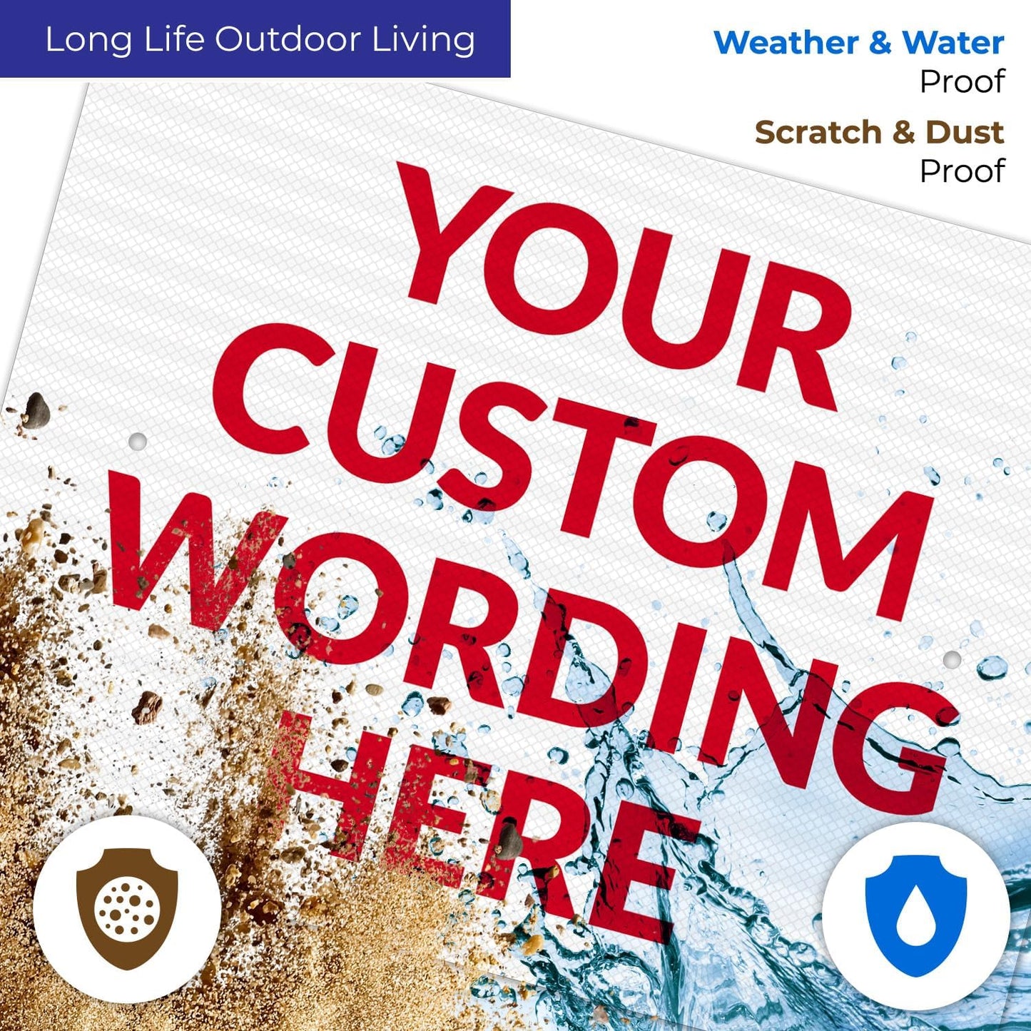 Custom Sign, Personalized Metal Signs, Customize for Office, Business, Workplace, Office, Home, Delivery Signs 18x24 Inches, 3M EGP Reflective .080 Aluminum, Fade Resistant, Made in USA by Sigo Signs