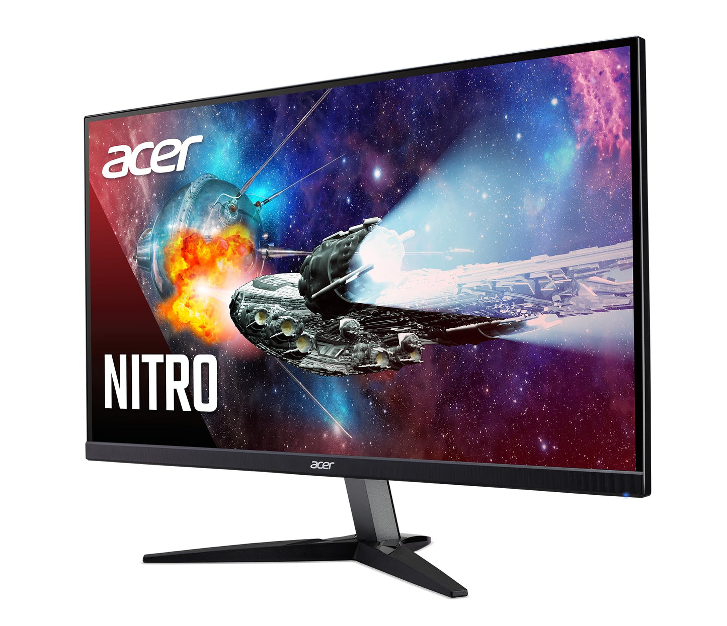 acer Nitro 27 Inch UHD 3840 x 2160 IPS PC Gaming Monitor | Adaptive-Sync Support (FreeSync Compatible) | 4ms (G to G) | HDR10 Support | 99% sRGB | One Display Port 1.2 & Two HDMI 2.0 | KG272K Lbmiipx