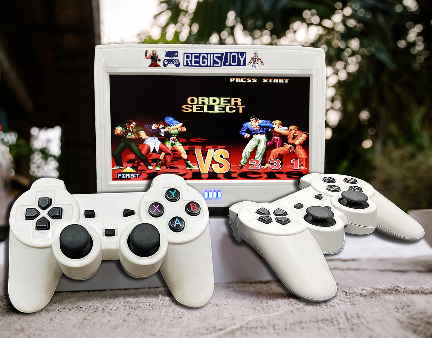 RegiisJoy 30000 in 1 Portable Arcade Game Console with HD Screen, Mini TV Pandora Box 70S Handheld 2.4GHZ Wireless Controllers Search/Hide/Save/Load/Pause Games