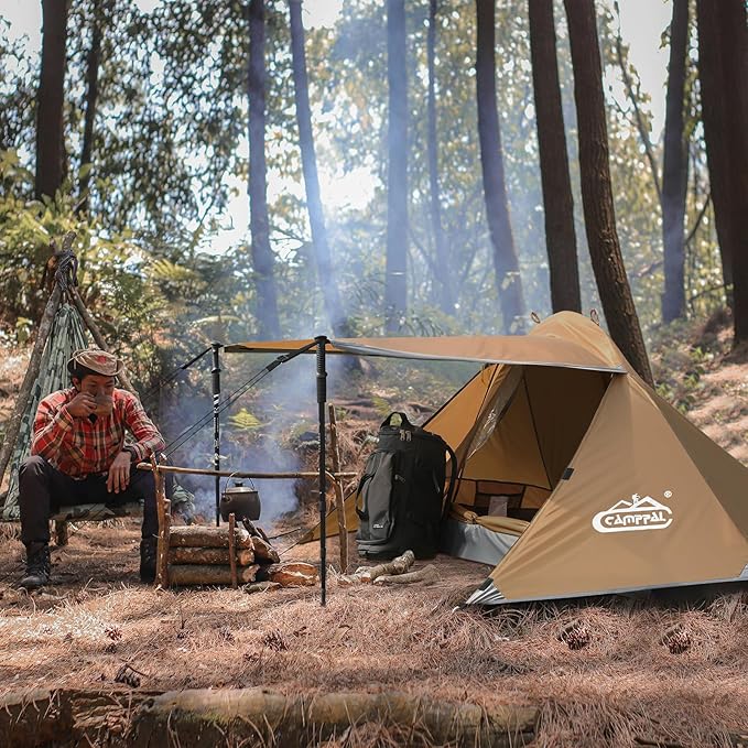 1 Person Tent for Camping Hiking Mountain Hunting Backpacking Tents 4 Season Resistance to Windproof Rainproof and Waterproof