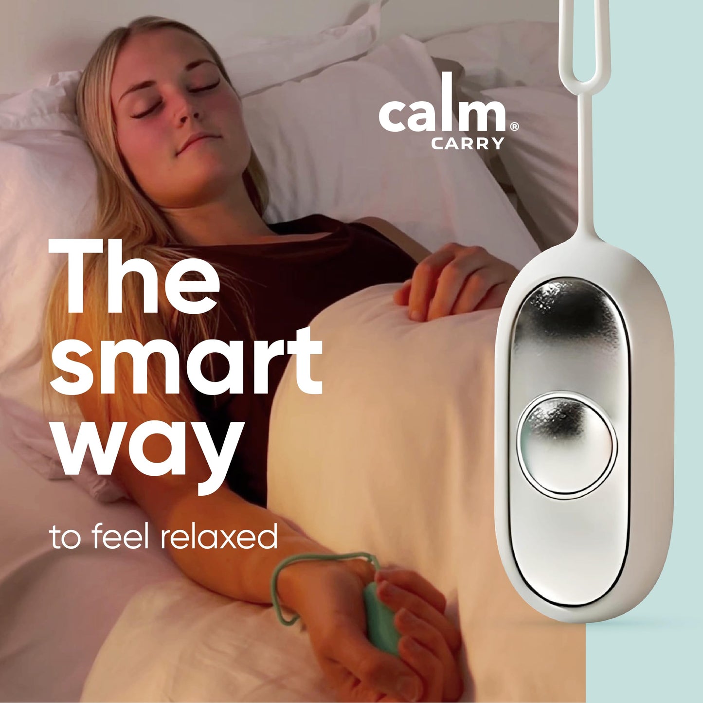 Glowco CalmCarry Sleep Aid Device – Handheld Microcurrent Relaxation Tool, Supports Calm, Focus & Gentle Relief, USB Rechargeable, Portable Wellness Device for Adults & Kids | Gray Calm Carry