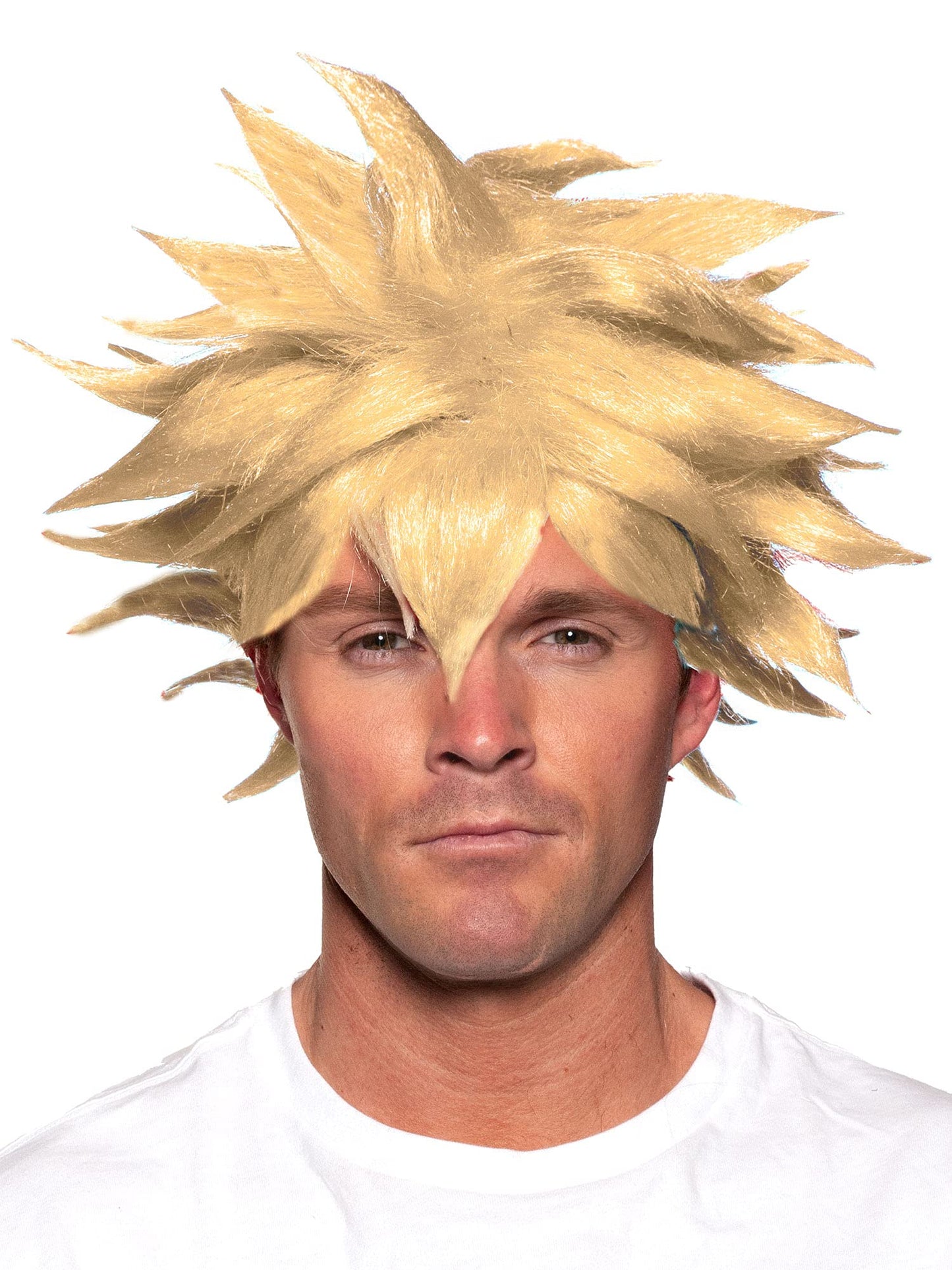 UNDERWRAPS Men's Officially Licensed Crunchyroll Anime Blonde Spiky Wig