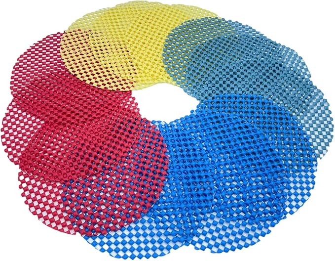Jar Opener Gripper Pad, Jar Grippers For Opening Jars For Opening Bottles, Cans Lids, 12 Multi Purpose Manual Silicone Grip Pads, 5.5" Round By Bigleef