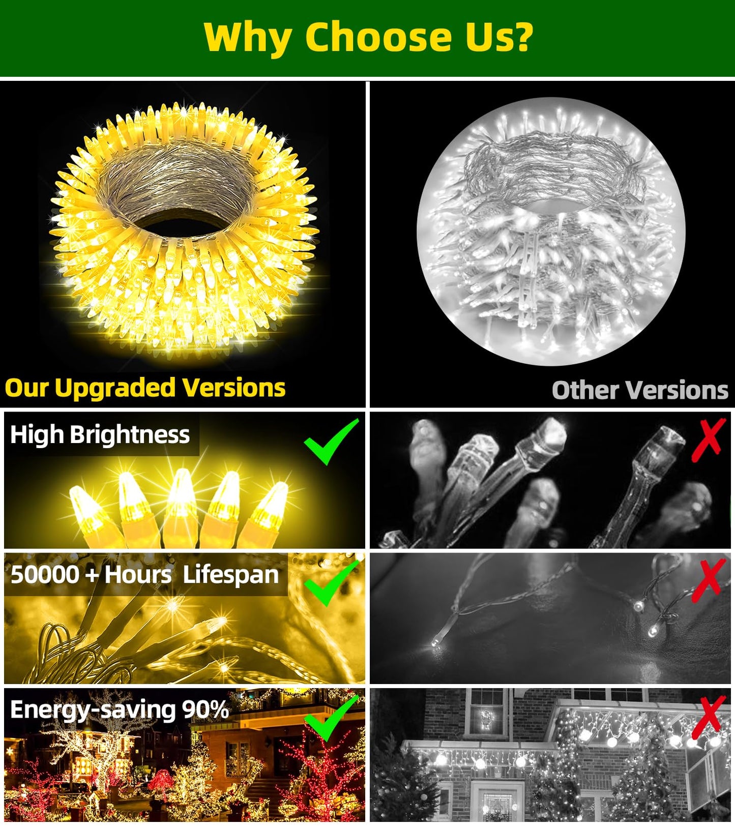 300Led Chrstmas Lights  75Ft Indoor Outdoor Christmas String Lights With 12 Modes  Warm White Christmas Tree Lights With Timer Dimmable Connectable For Fence Garden Wedding Party Decor Warmwhite