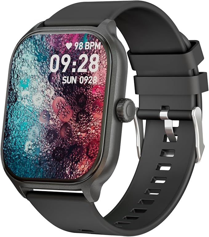 Supersonic SC-181SW 2-inch Touch Screen Smartwatch with Heart Rate Monitor, Blood Pressure, Oxygen Levels, Calories, Step...