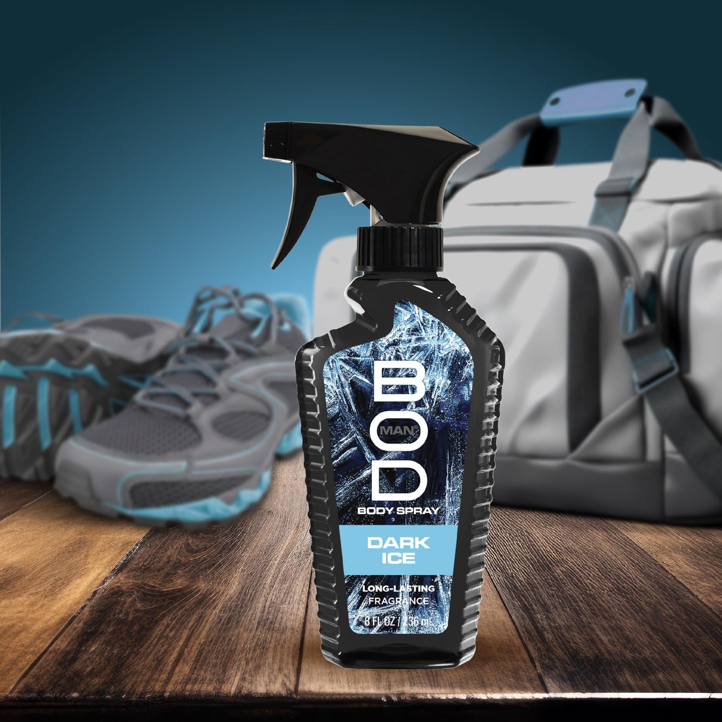 BOD man Fragrance Body Spray, Dark Ice, 8 fl oz (Pack of 2)