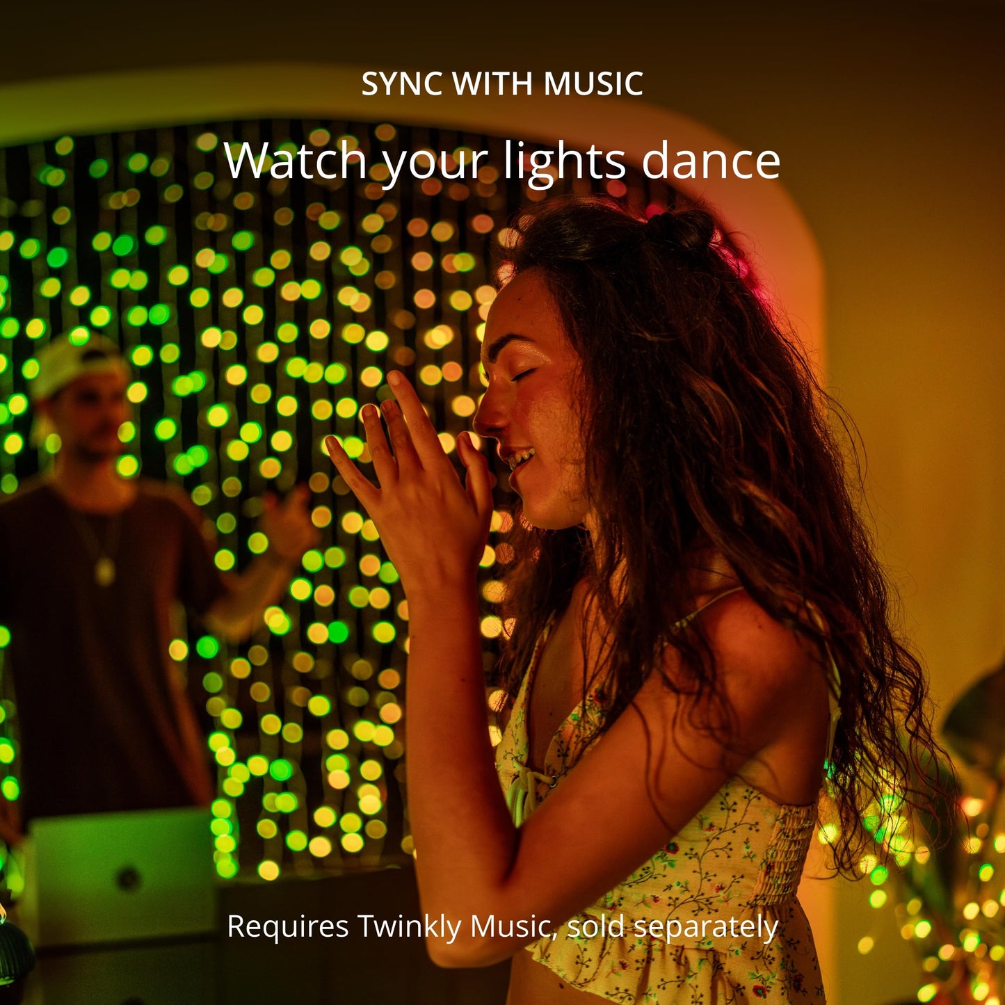 Twinkly 400 Led Rgb String Lights, Smart Outdoor/Indoor, Compatible With Homekit/Alexa/Google Home, Ip44, Black Cable, 32M