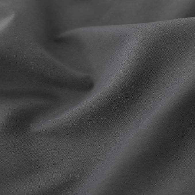 Bed Skirt Queen Size Ruffled Bed Skirt with Split Corners, 16 Inch Drop Dust Ruffle Bed Skirt with Platform, Dark Grey, Queen - 16" Drop