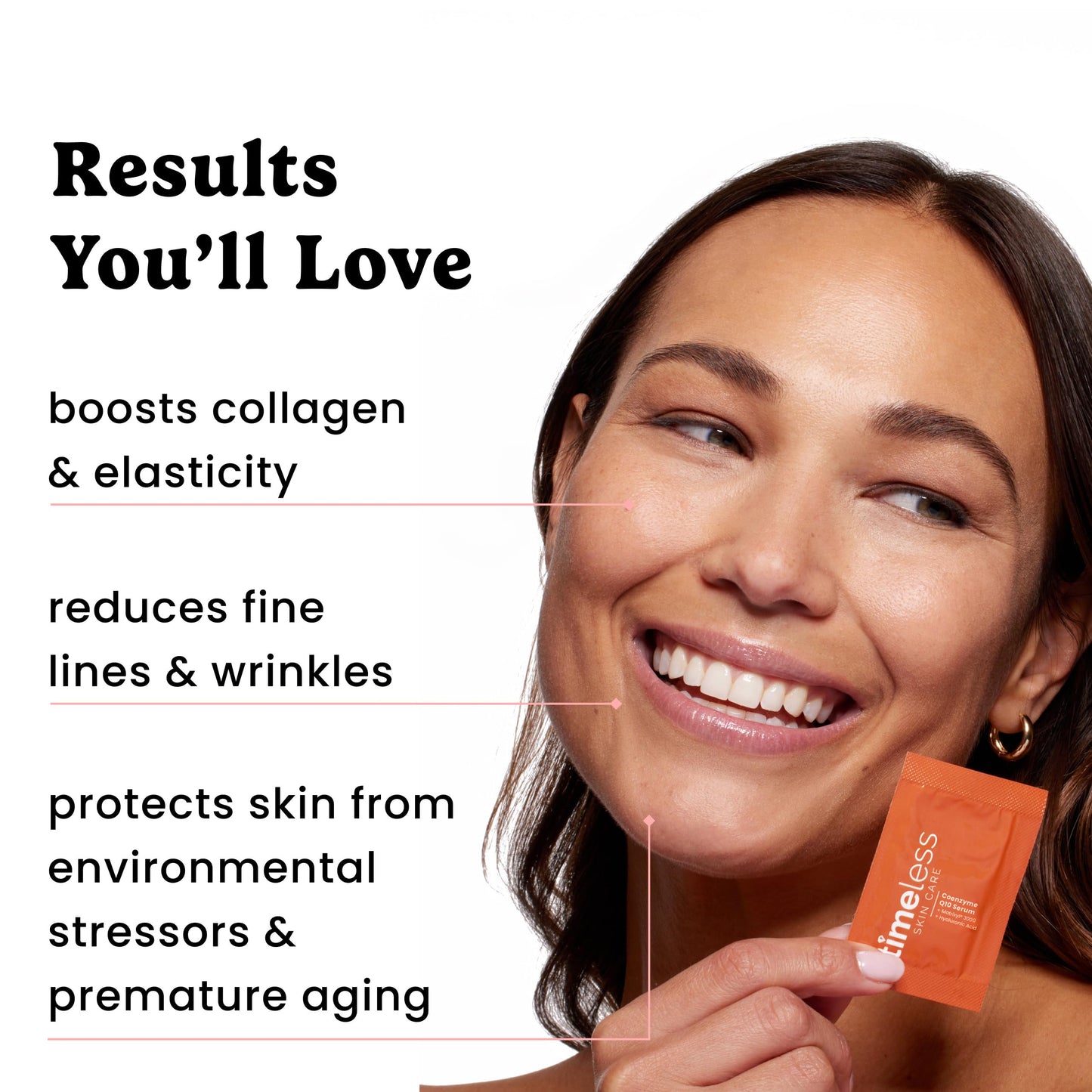 Timeless Skin Care Coenzyme Q10 Serum - Skin Care Serum for Smoothing - Fragrance-Free - Coenzyme Q10 - with Hyaluronic Acid - P