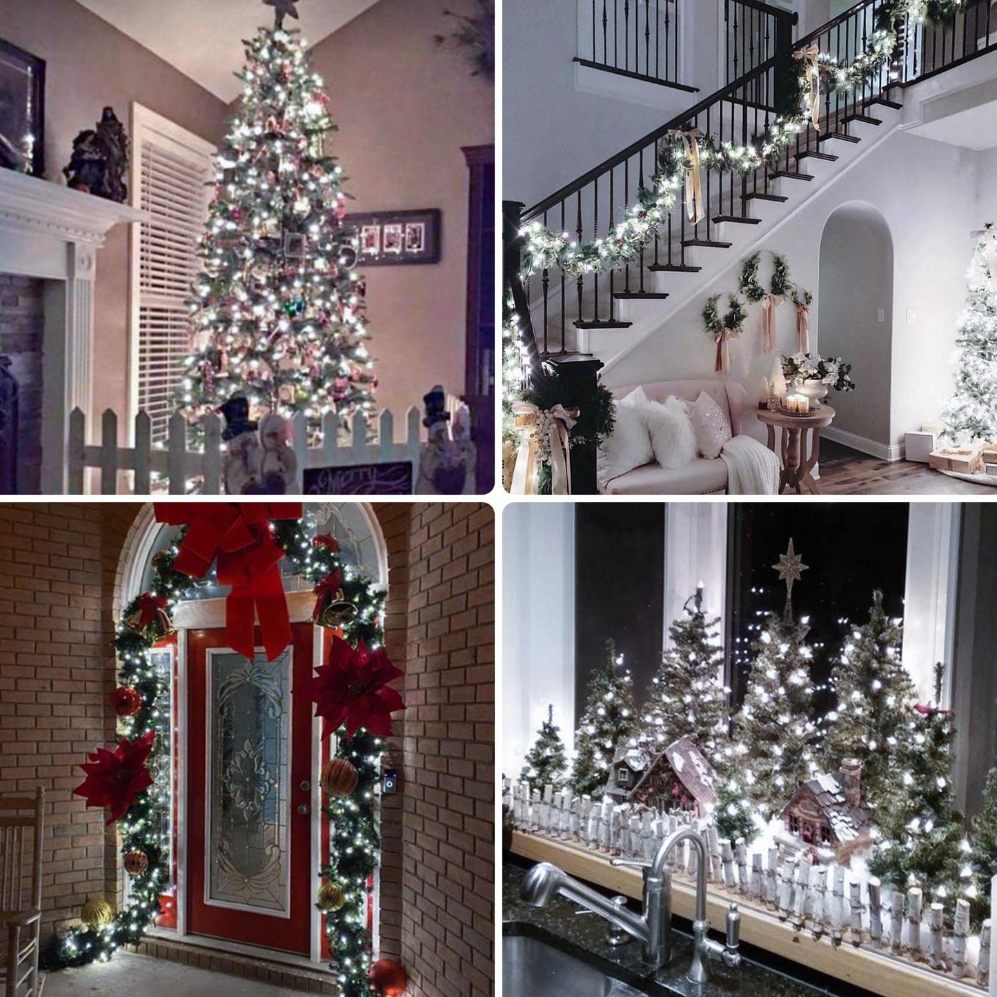 Albelt 100 LED Fairy Lights, Battery Operated, 33FT, Waterproof, Remote, 8 Modes, Copper, Cool White, Model Sliver100