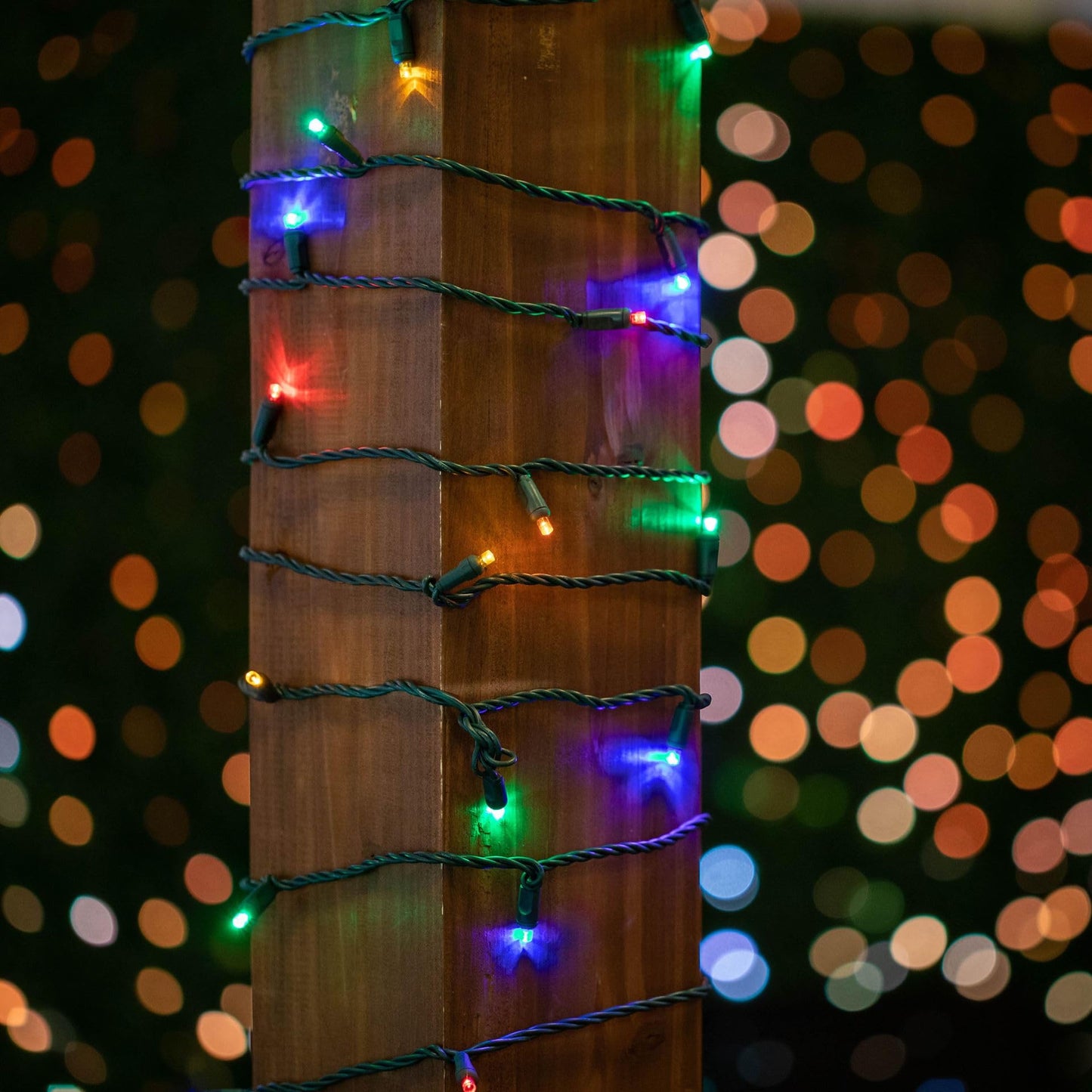 Novelty Lights 34Ft 100 Led String Lights, Multicolor Copper Bulbs, Commercial Grade, 40,000 Hours Rating, Model Mrd-25B-4