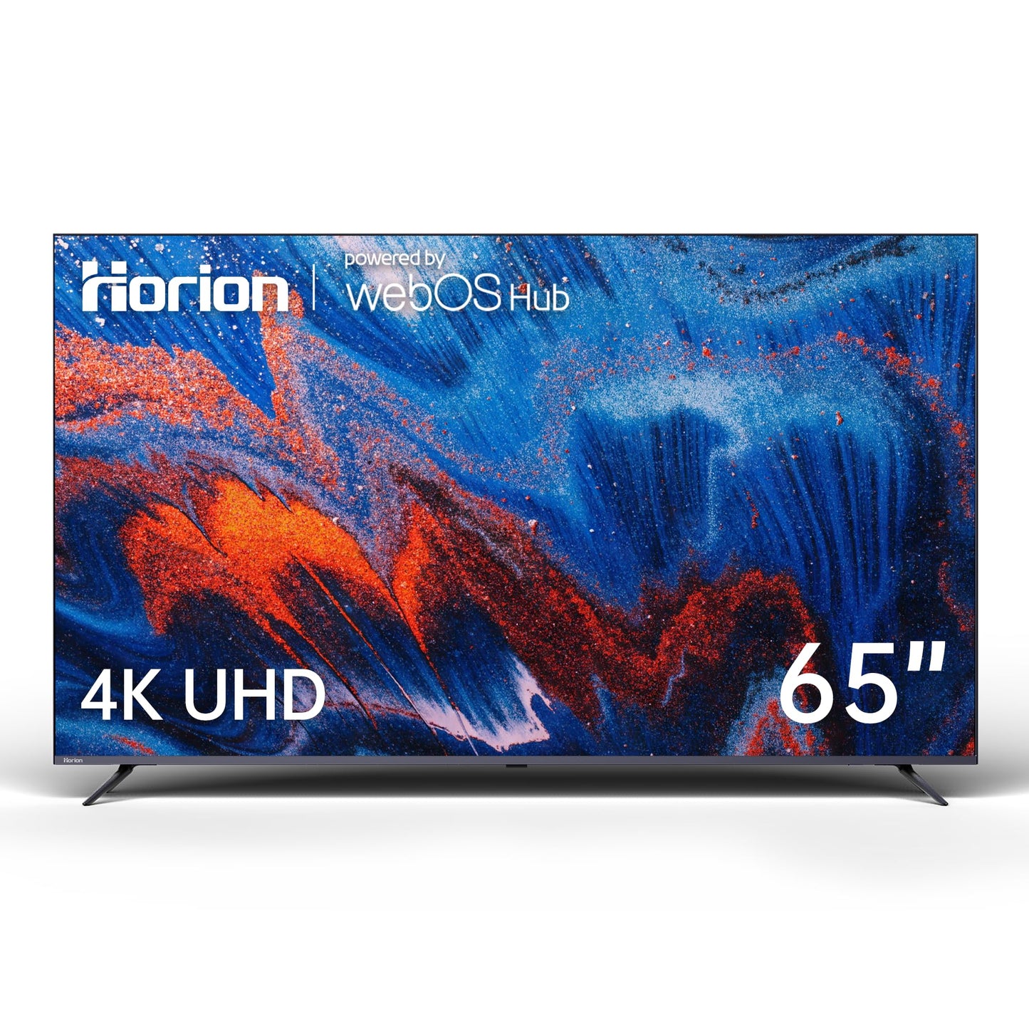 HORION 65 Inch Smart TV, 4K UHD LED TV with WebOS 22, Ultra Slim Television with Mega Contrast, HDR10, Dolby Audio, Streaming Live, Compatible with Miracast and Airplay (P6D Series, 2025)