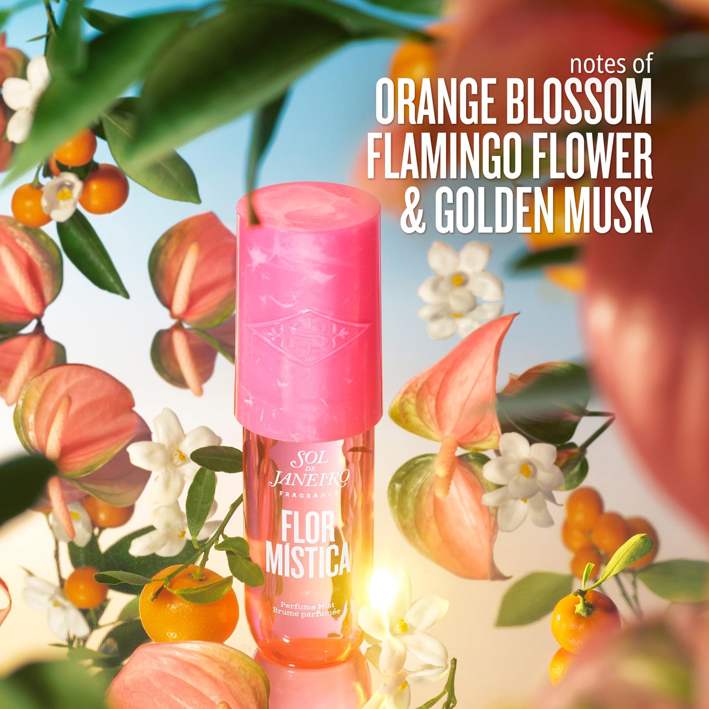 Sol de Janeiro Flor Mistica Hair & Body Perfume Mist Limited Edition Scent 3 fl oz/90 ml Travel-Friendly Fragrance Mist
