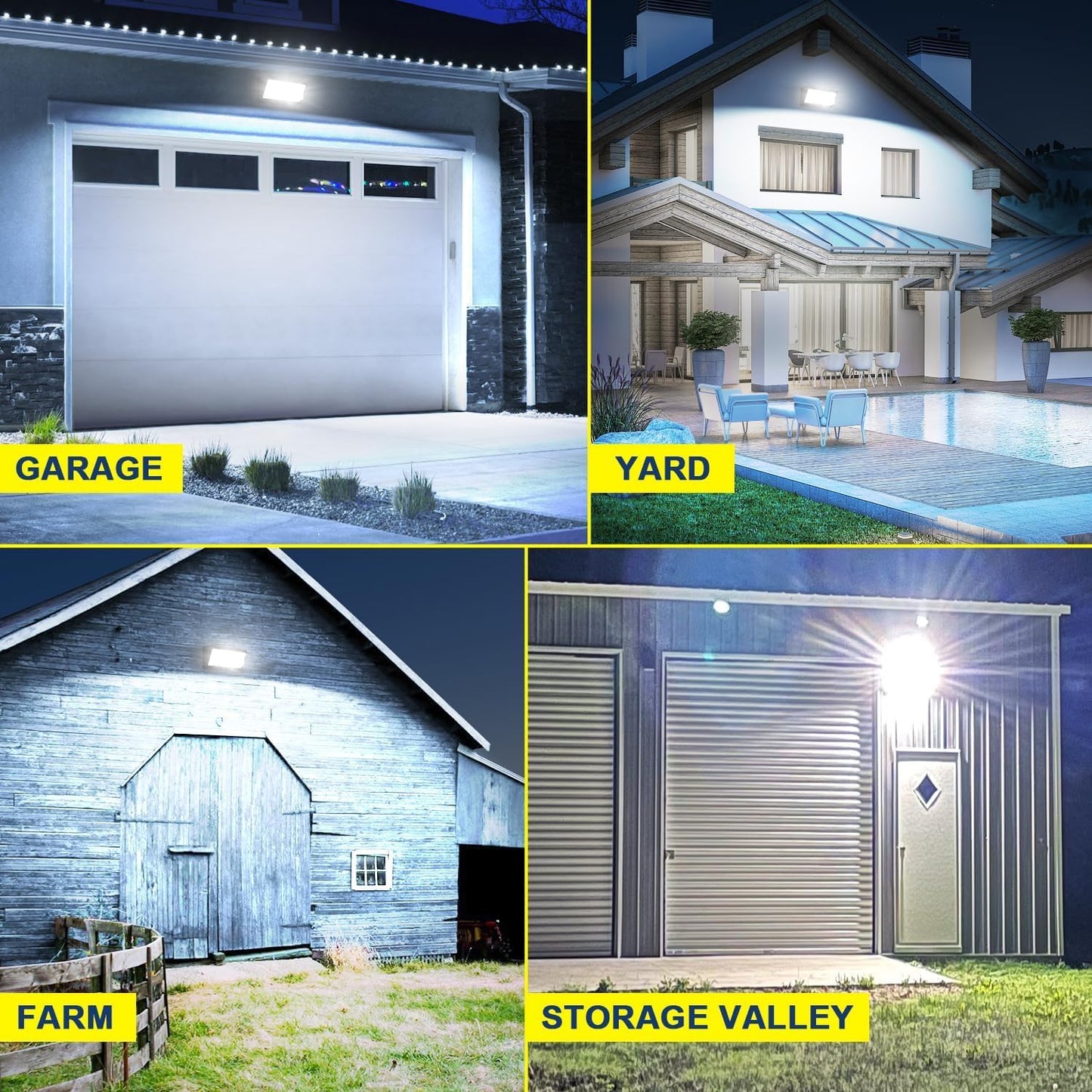 Ledmo Led Wall Pack Light  15840Lm Daylight Outdoor Security Lighting  Commercial And Industrial Outdoor Wall Pack Lights  5000K Ip65 Waterproof For Garage Yard 120W 6 Pack No Photocell
