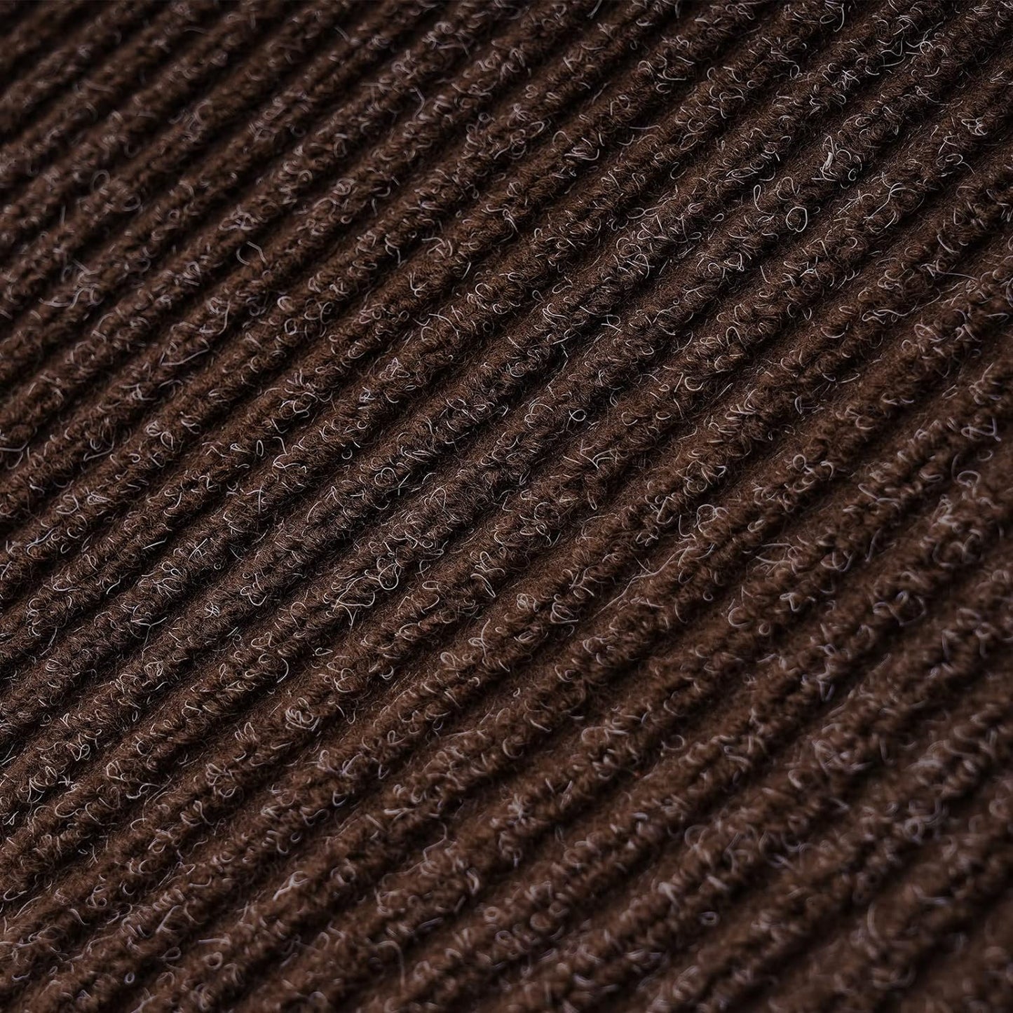 Low Profile Rubber Door Mat, 60x35inch, Heavy Duty, Entrance Doormat, Indoor and Outdoor, Waterproof, Easy Clean Shoe Scraper, Home Rug Welcome Mats for Entryway, Patio, Porch, Brown
