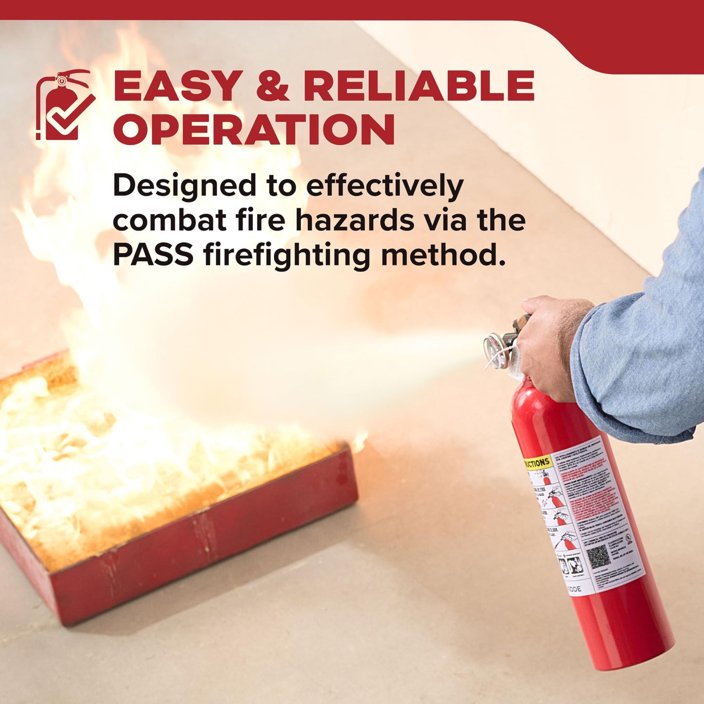 Kidde Multi Purpose Fire Extinguisher for Home, Office, Dorm, Residential, 1A10BC, 6 Pack