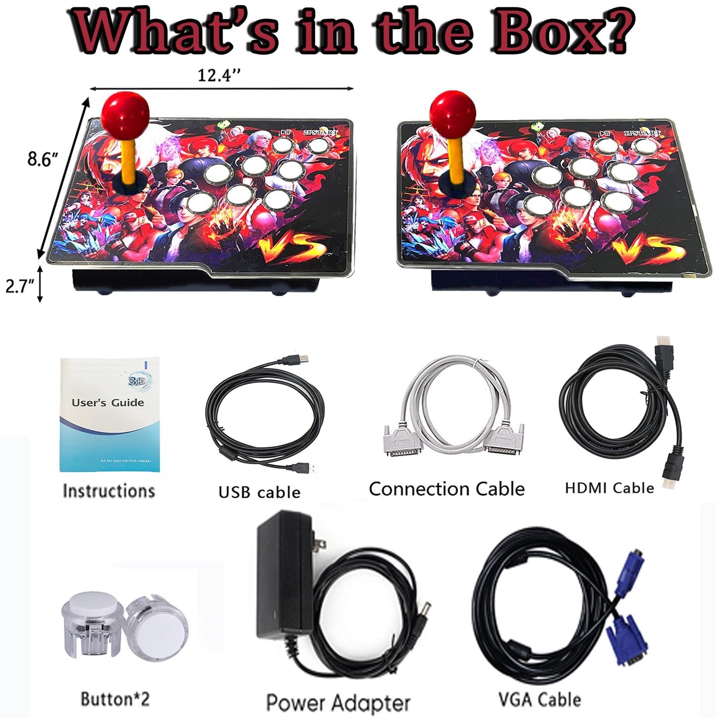 RegiisJoy 32000 in 1 Pandoras Box 78S Retro Arcade Game Console, 4 Player 3D Magical Modified Game, Search Save Delete Cheat Function, Favorite List, One-Button Combo, 128G TF, Separate Console