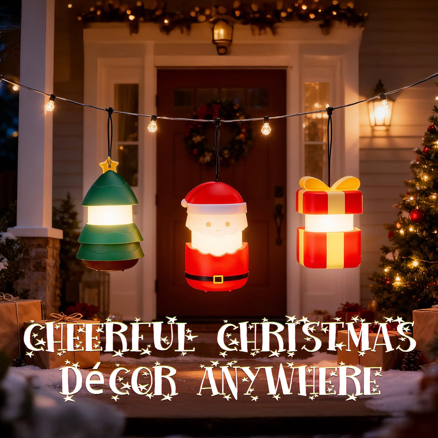 Christmas Gift Everbrite Christmas Gift Box Lantern 3 Pack  5 Light Modes Holiday Decoration Presents For Women And Men  Aaa Batteries Contained Stocking Stuffers  Christmas Lights Indoor & Outdoor