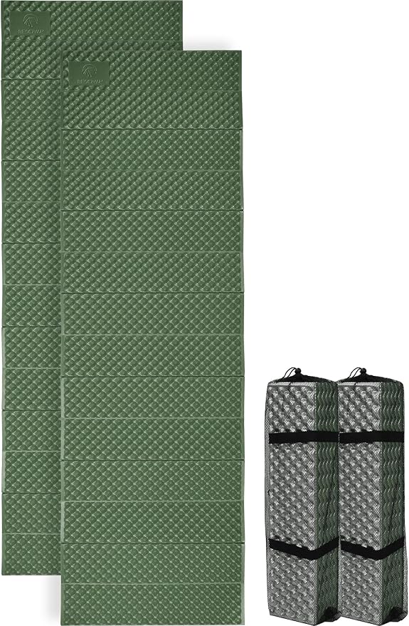 REDCAMP Foldable Foam Camping Pads for Sleeping, Waterproof Closed Cell Foam Camping Sleeping Pad - Ultra-Lightweight for Hiking & Backpacking, R-2.1 Insulated, Royal Blue/Grey/Green/Brown/Khaki