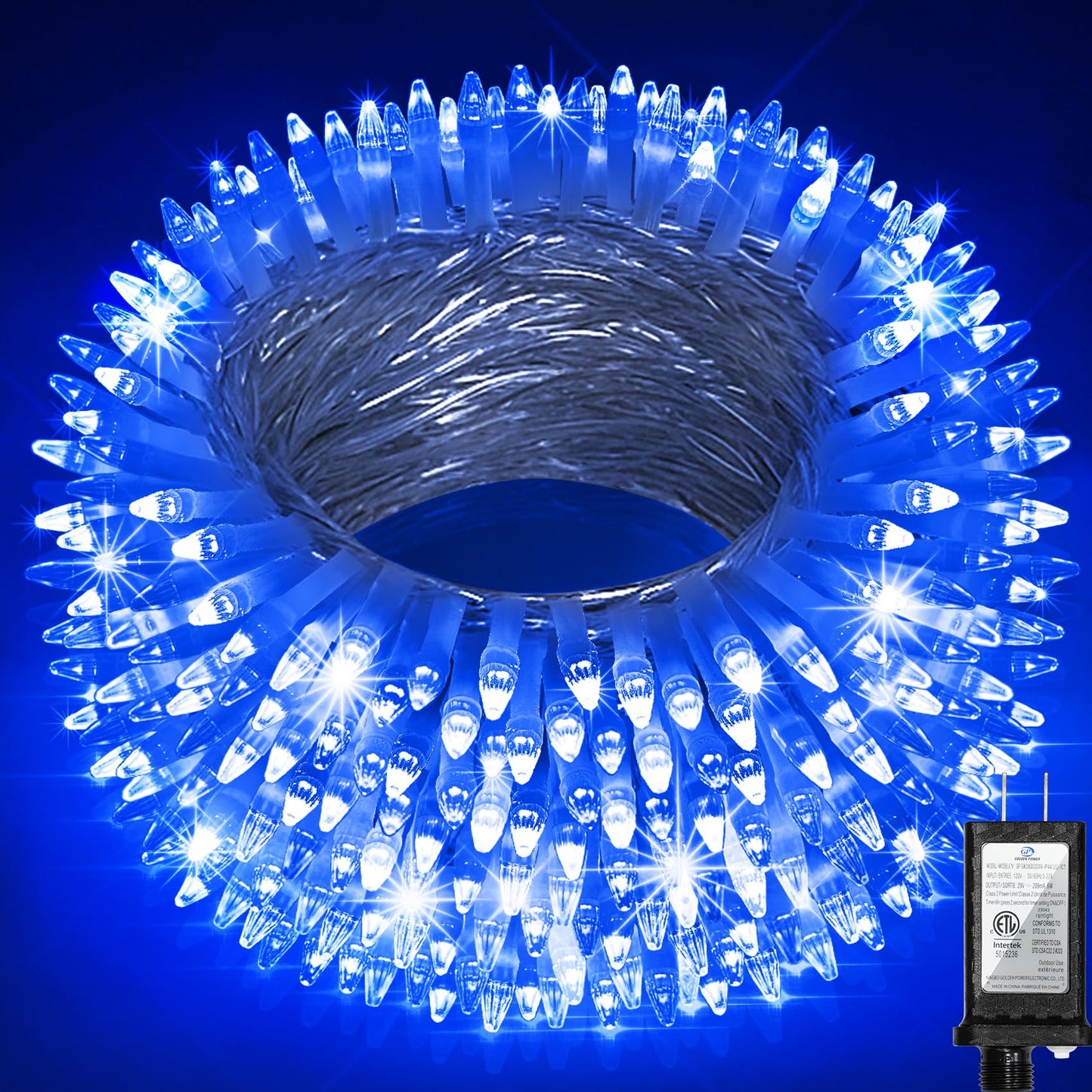 350Led Christmas Lights Indoor Outdoor  90Ft 12 Modes Blue Led String Lights With Timer Dimmable  Waterproof Christmas Tree Lights For Xmas Patio Yard Fence Balcony Bedroom Garden Party Decor Blue