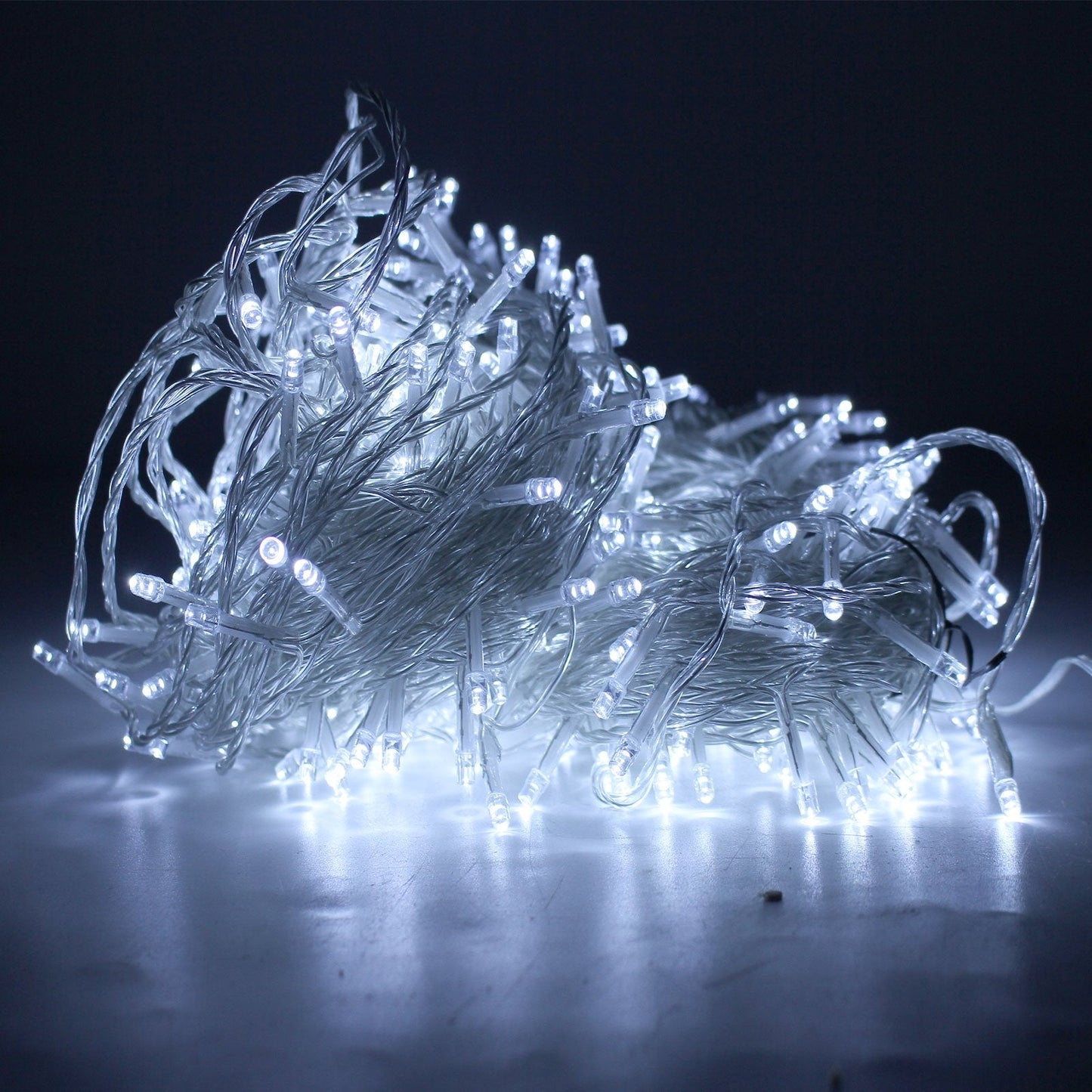 Zoic 500 Led Fairy String Lights, 100M (328Ft), 8 Modes, White, Plastic, Model Dag003U, Ideal For Christmas & Wedding Decorations
