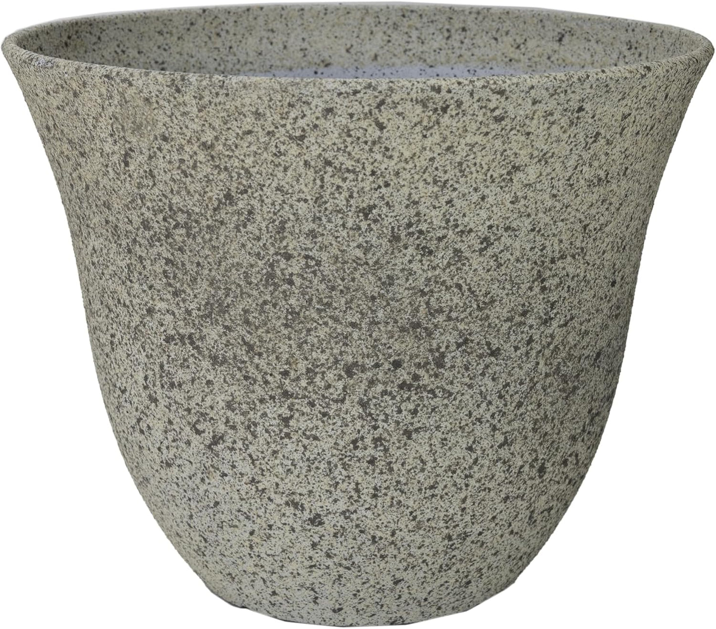 Classic Home and Garden Honeysuckle Resin Planters - Lightweight Indoor & Outdoor Plant Pots - UV-Resistant Plastic Flower Pots - Pot Planters for Flowers & Herbs (15" Stone)