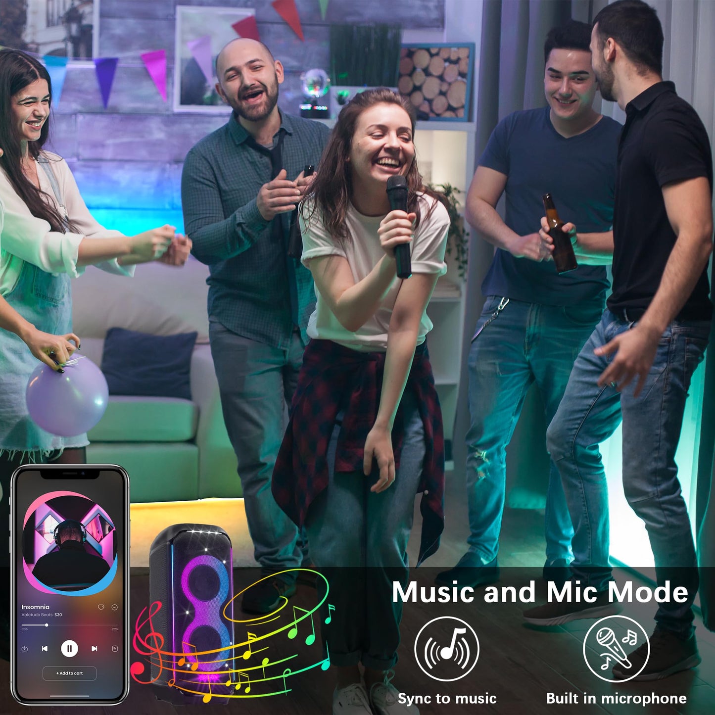 Cozylady RGB Neon LED Rope Lights, Waterproof Bluetooth Music Sync, 15M/50Ft, Multicolor, Model HX-WL3035-24V