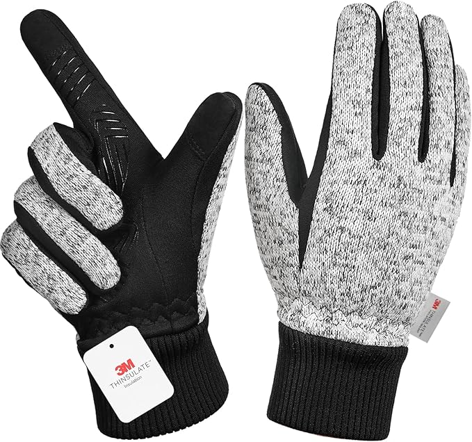 MOREOK Winter Gloves for Men/Women -10°F 3M Thinsulate Warm Touch Screen Snow Ski Bicycle Bike Gloves for Driving/Cycling/...