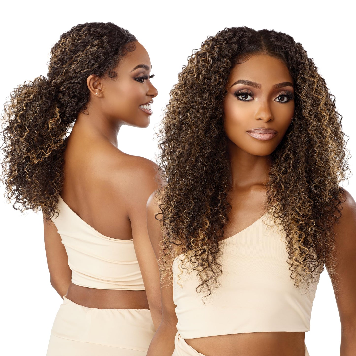 Sensationnel Butta 360 Lace Wigs - Unit 6 Wider Parting 360 Degree Lace Glueless Synthetic Preplucked Hairline (2 DARKBROWN)