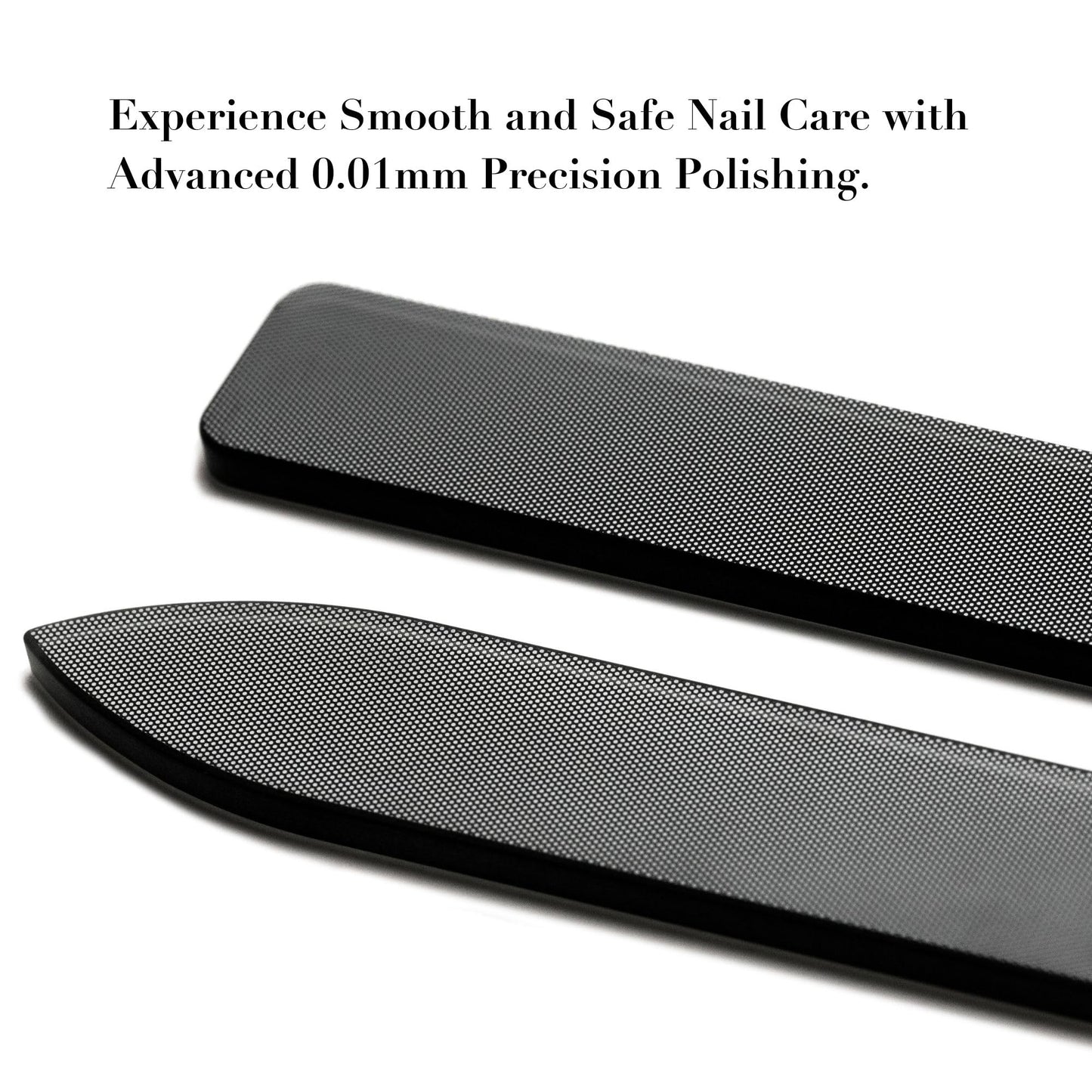 Sun&Beam Nails Glass Nail File Nano Nail Buffers Crystal Shine Polisher Professional Manicure Tools Kit with Box 2Pcs Set