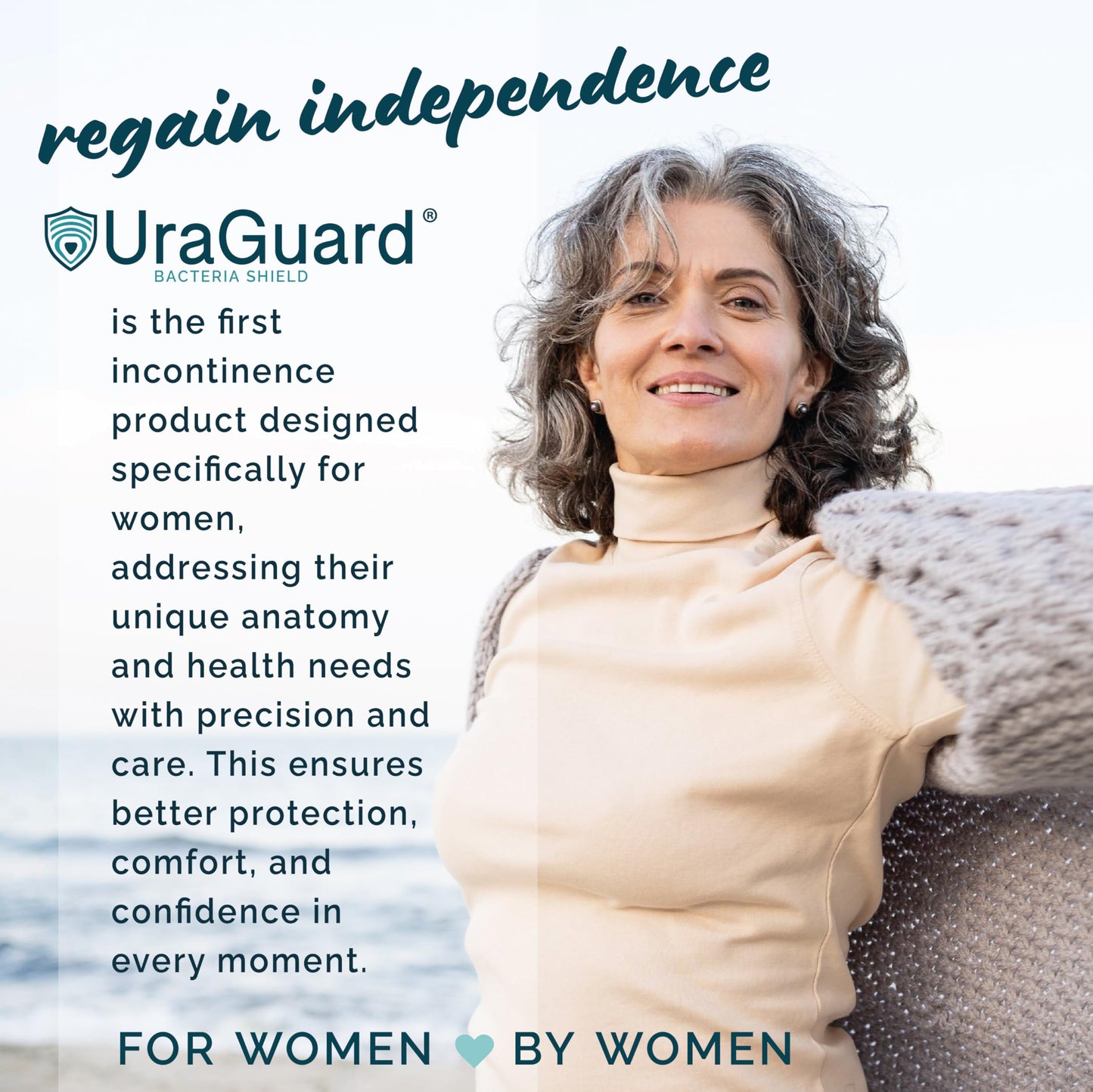 UraGuard Bacteria Shield for Women, Protective Urethral Barrier for Dryness and Comfort, Ultra-Thin Shield for Use with Disposable Underwear and Briefs, Pack of 30 (Packaging May Vary)