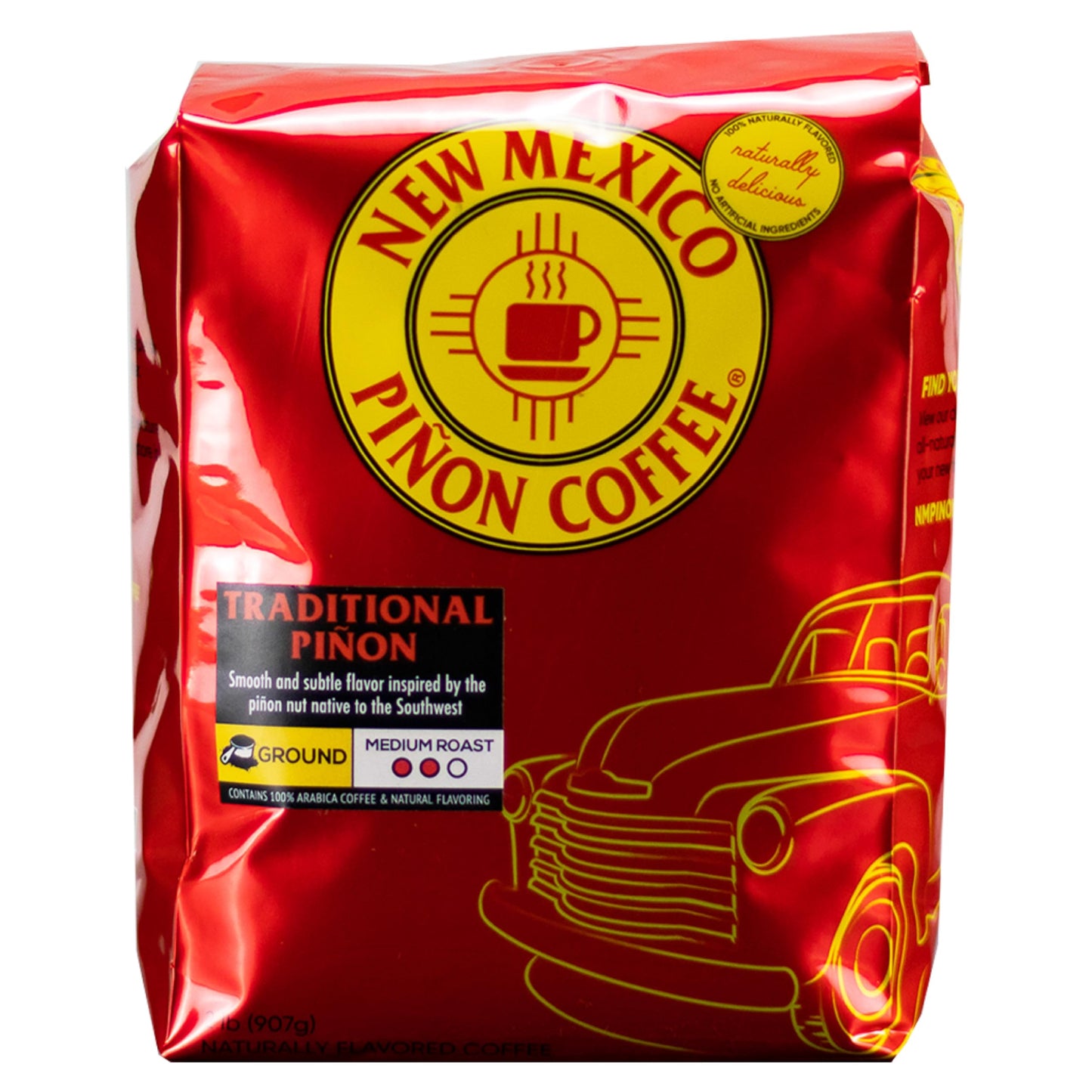 New Mexico Pion Coffee Naturally Flavored Coffee (Traditional Pion Ground, 2 pound)