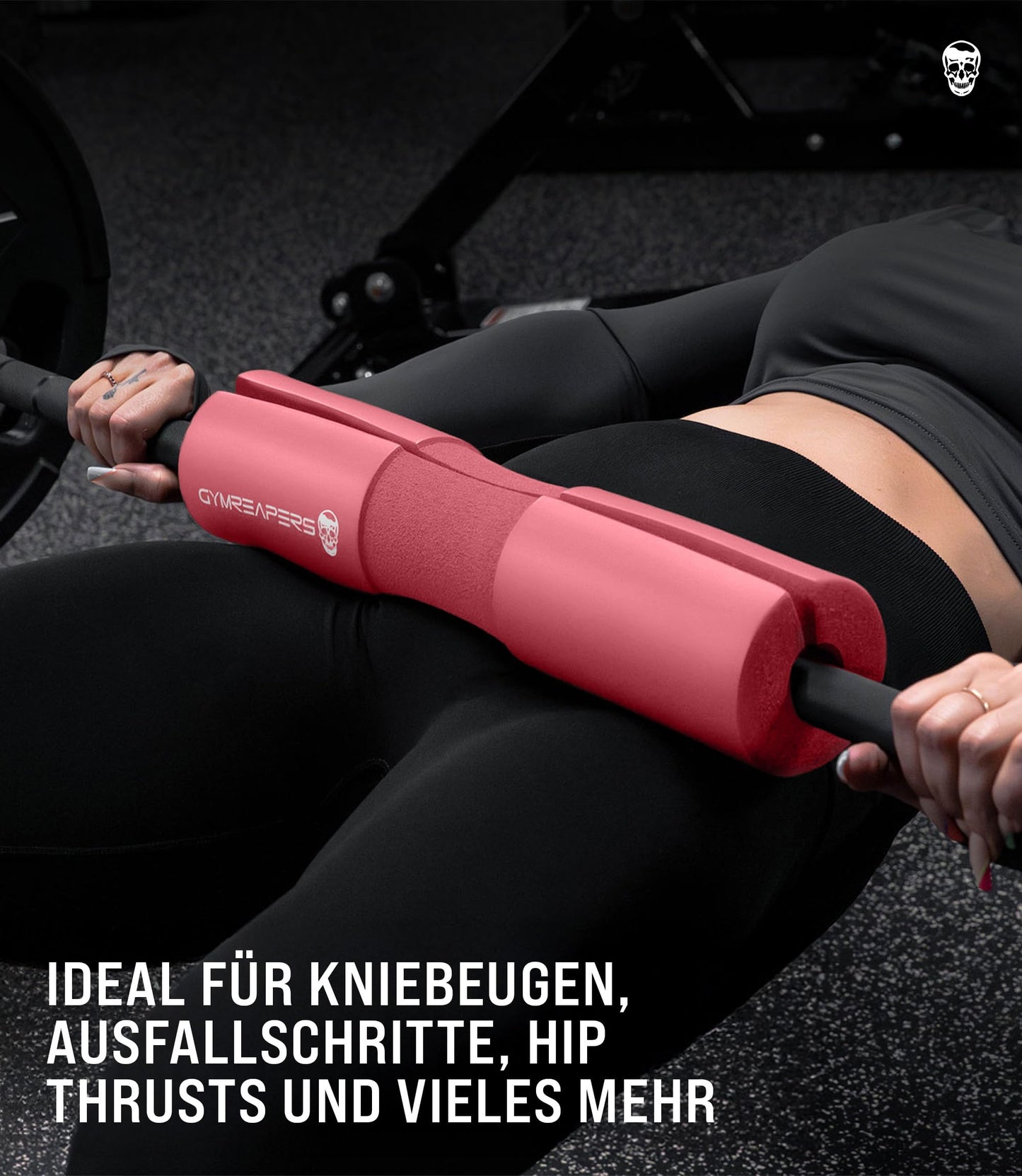 Gymreapers Barbell Squat Pad - Protective Bridge Pad For Hip Thrust, Squats, Lunges - Hip Support, Neck Protection For Bar (Pink)