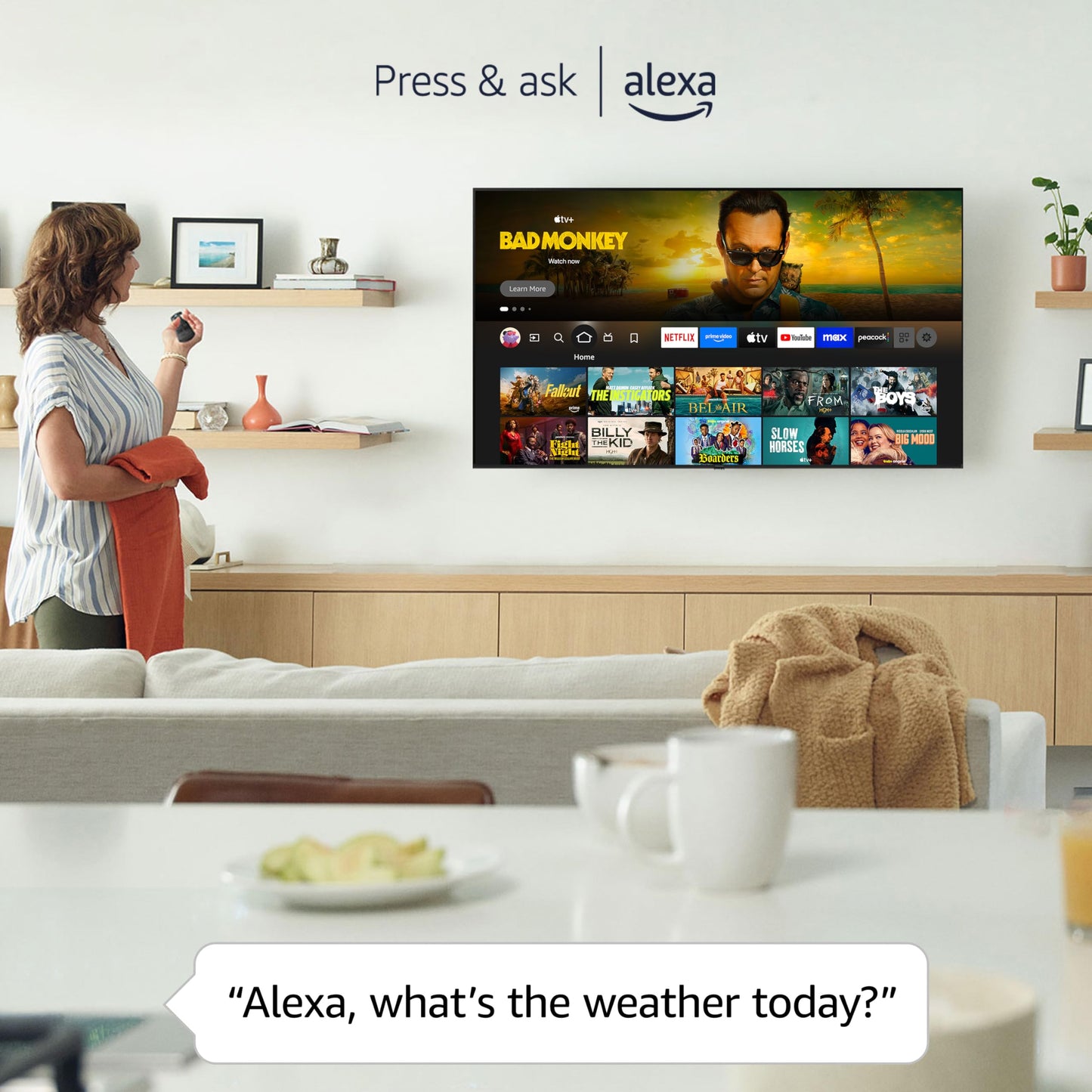 Panasonic W70 Series (2025 Model) 43" LED 4K Ultra HD Smart Fire TV, Press & Ask Alexa, Apple AirPlay, HDR10+, HDMI 2.1, and Bluetooth Support - 43W70BP