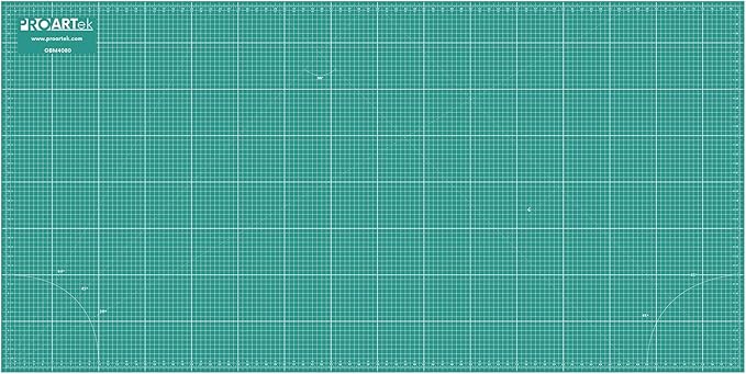 PK00013 Model GBM4080 Series 40" x 80" Professional Cutting Mat; Double-Sided Green/Black; Self-Healing; For Graphic Arts, Hobbies, Sewing, Scrapbooking, and other Cutting Projects