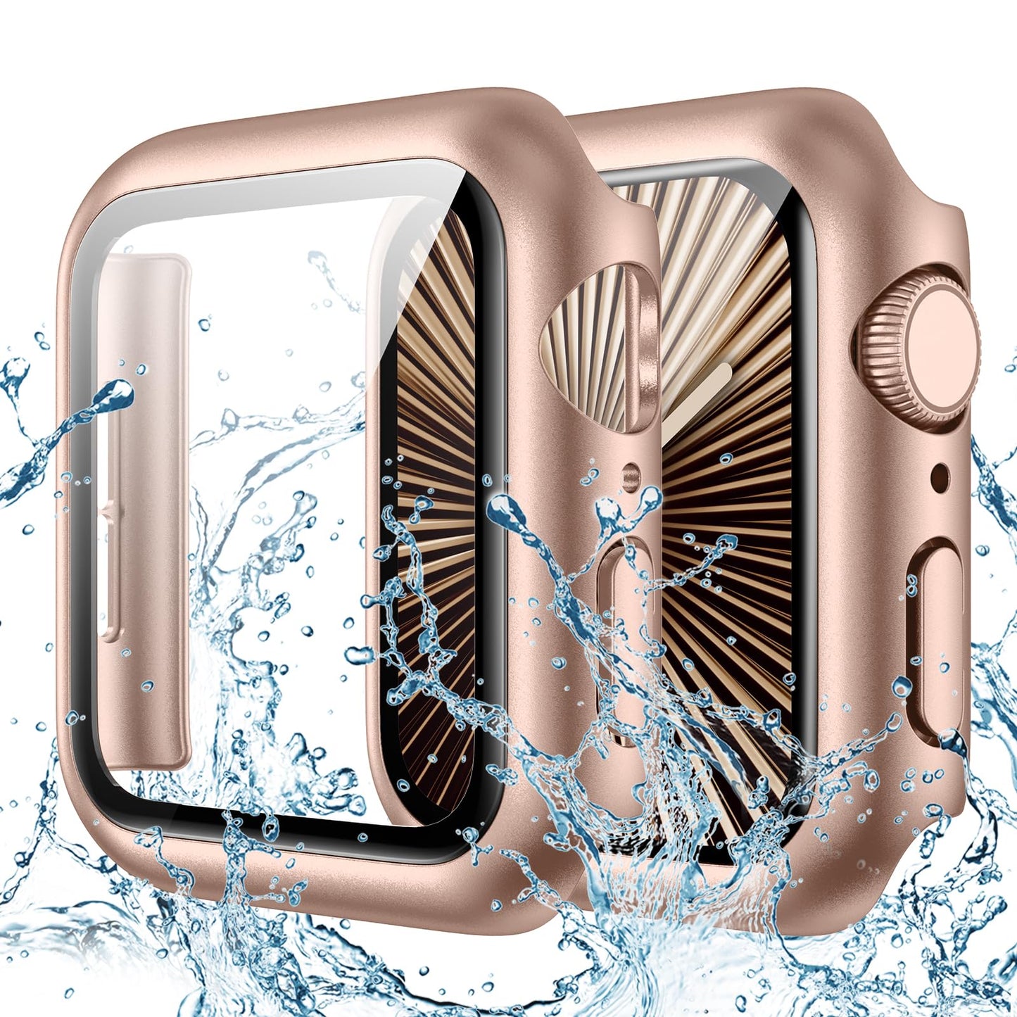 Goton Waterproof Case Compatible for Apple Watch Series 11/10 Screen Protector 42mm, Hard Bumper with Tempered Glass for iWatch 11 Cover 42 mm