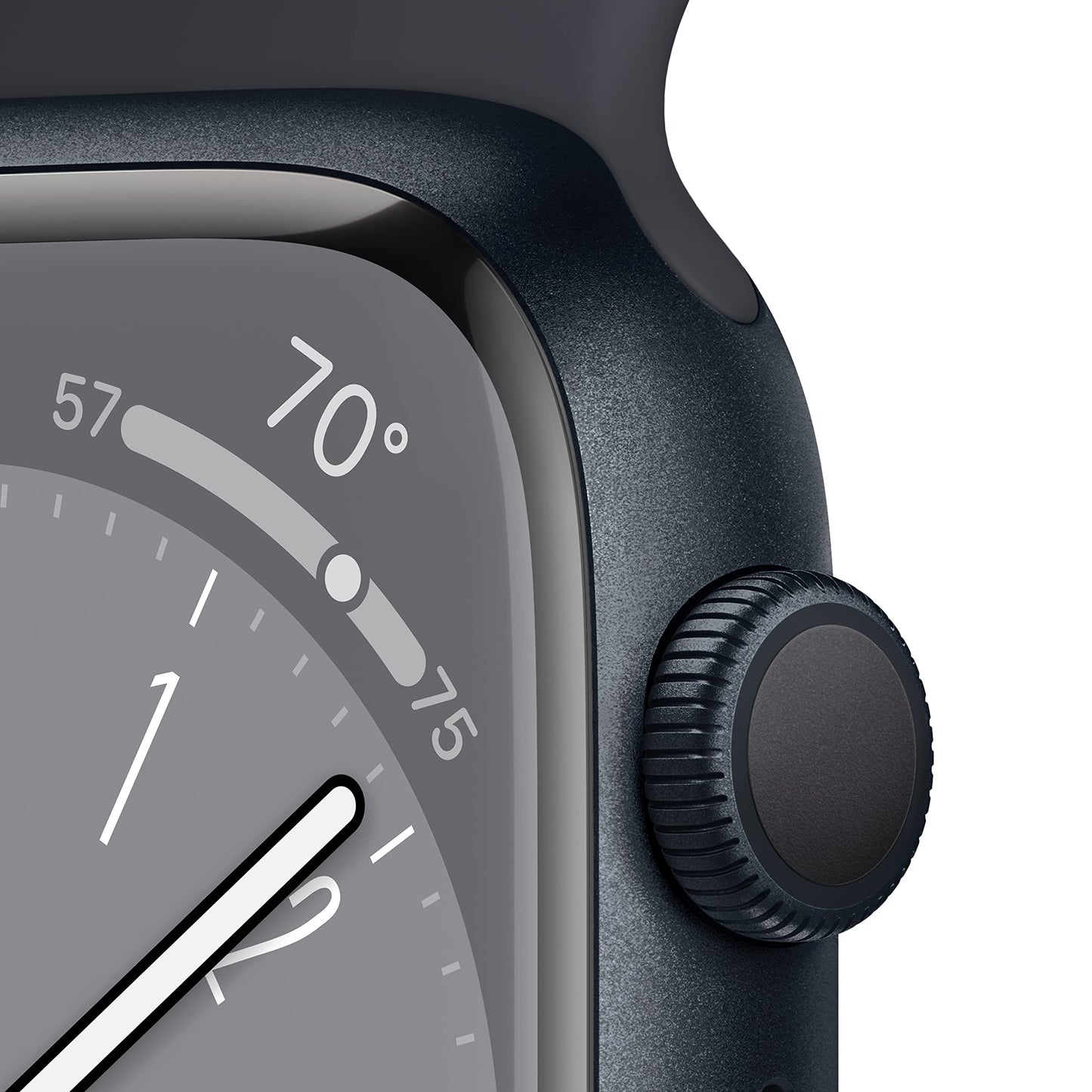 Apple Watch Series 8 (GPS, 41MM) - Midnight Aluminum Case with Midnight Sport Band S/M (Renewed Premium)