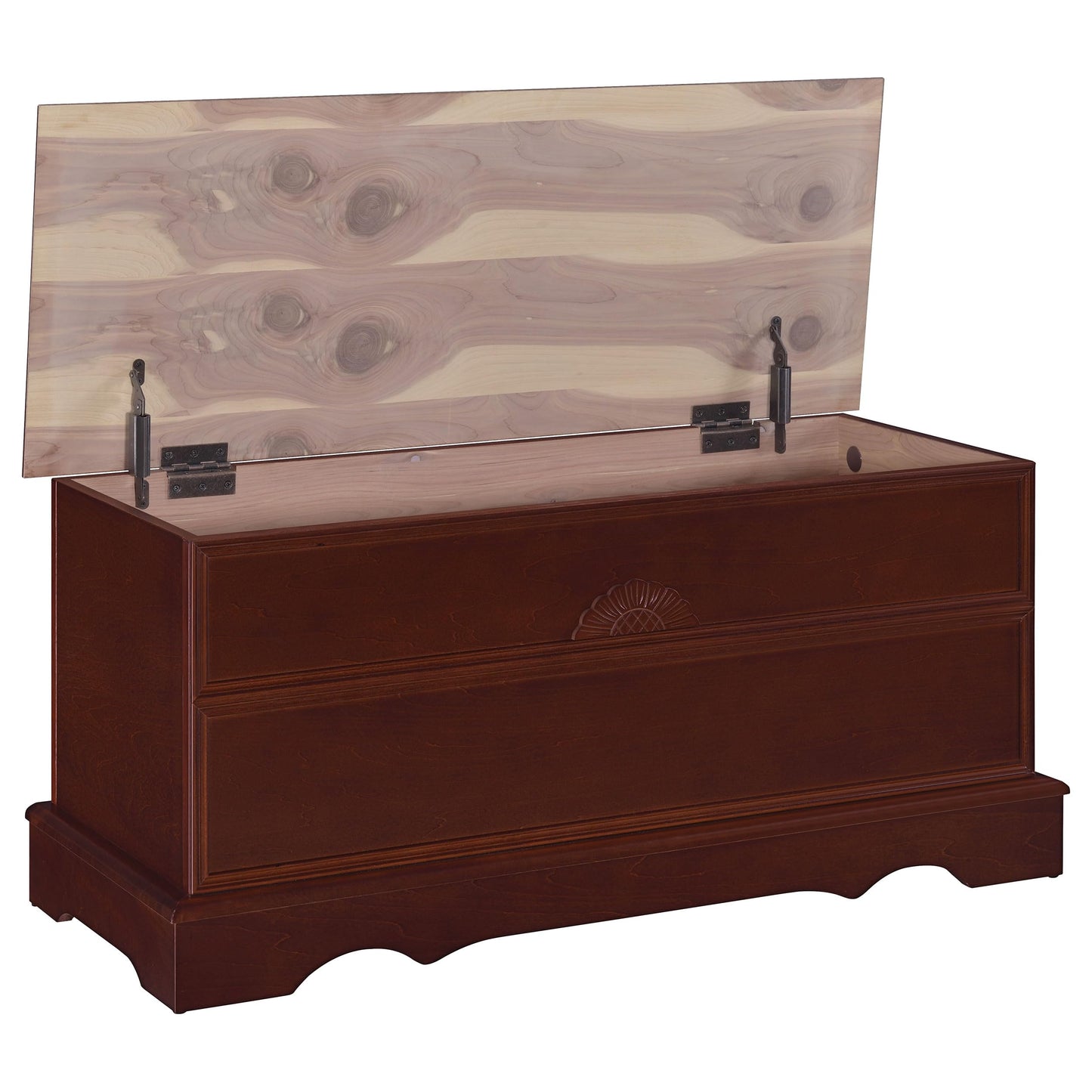 Coaster Home Furnishings - Paula - Wood - Cedar Chest with Storage Trunk, Rectangular Shape and Traditional Style - Bedroom - 40-Inch - Warm Brown - 4694