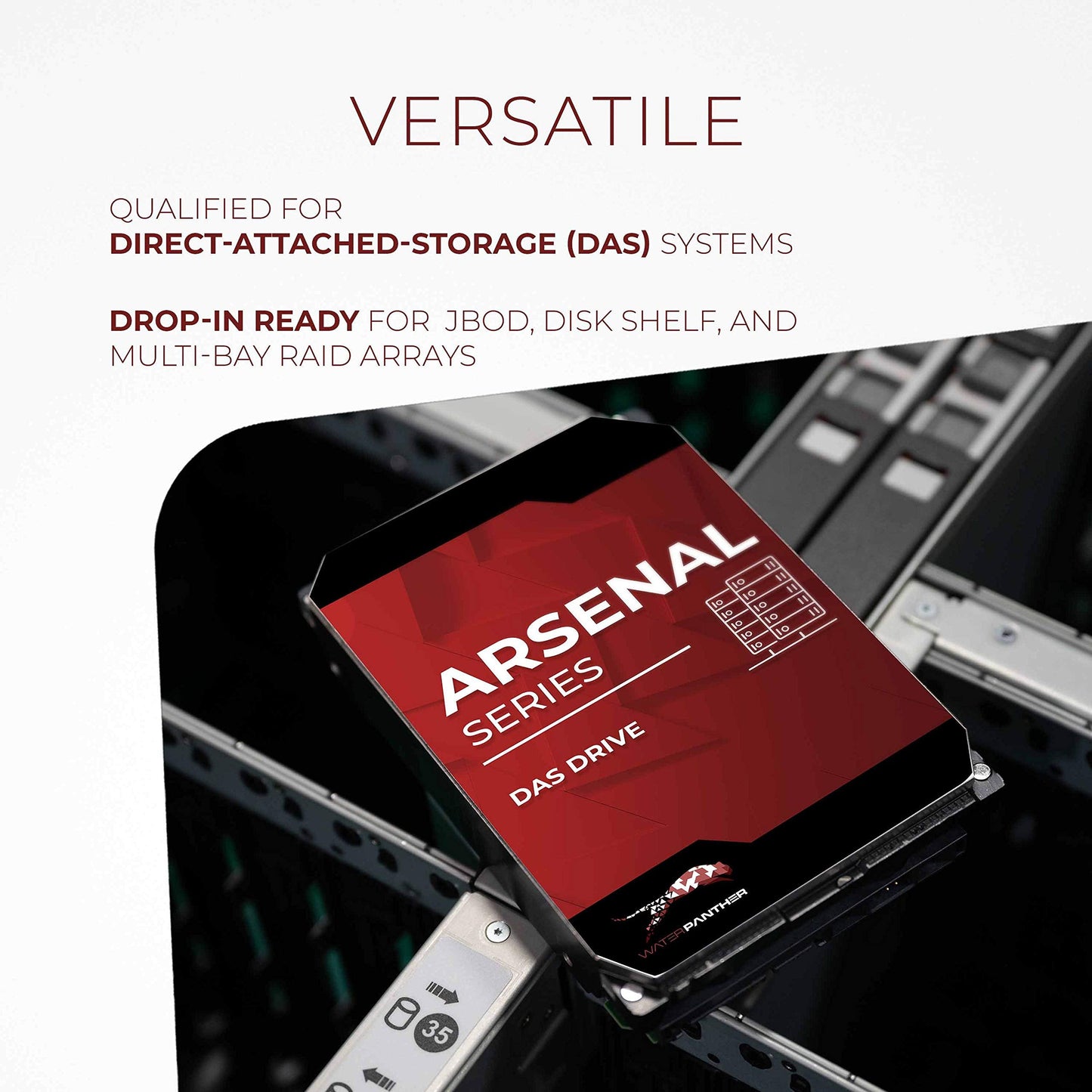 Water Panther Wp Arsenal 12Tb Sas 12Gb/S 7200Rpm 3.5-Inch Das Hard Drive