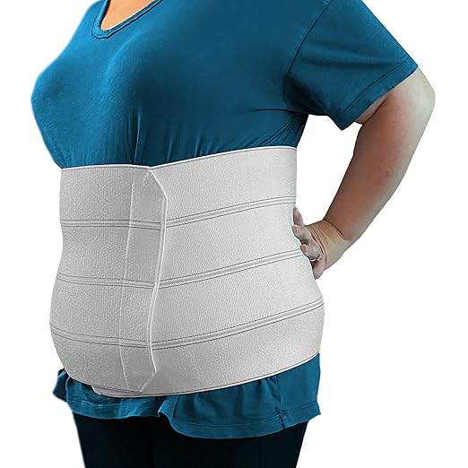MARS WELLNESS Premium Plus Size Bariatric Abdominal Binder - 12" 4 Section/Panel - Bariatric Binder Abdominal Brace for Me...
