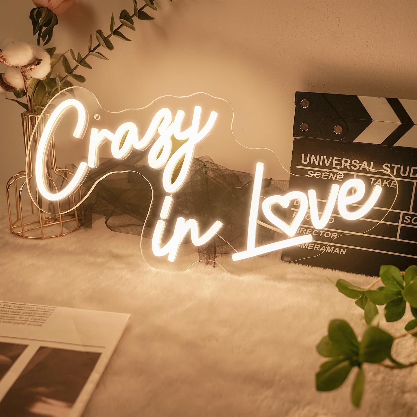 Crazy In Love Neon Sign - Levels Dimmable Usb Neon Lights For Bedroom Wall Wedding Party Neon Light For Decoration Gift For Couples  ValentineS Day