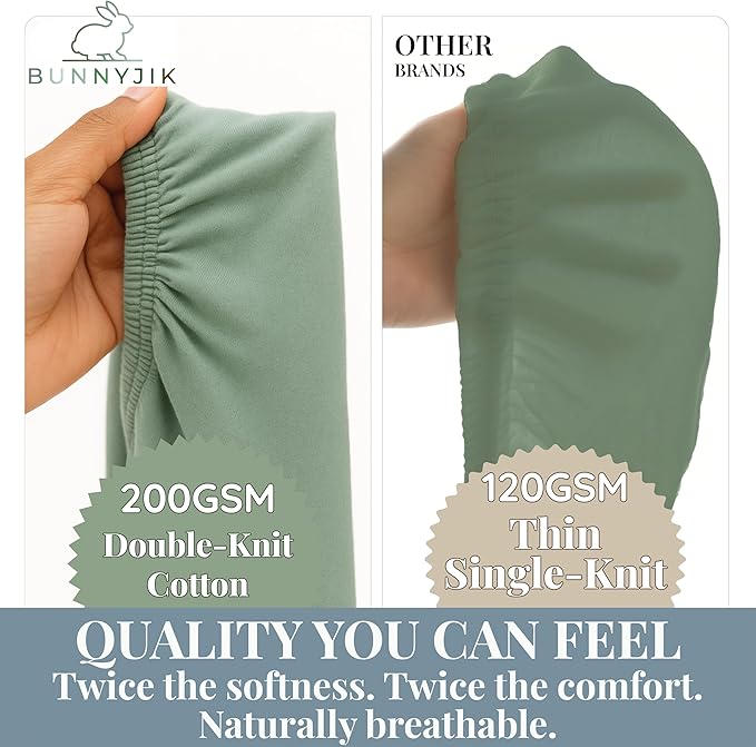 Bassinet Sheets 33x20 – Thickest GOTS Certified 100% Organic Cotton, Made in Turkey, for Baby Delight Beside Me Dreamer, Maxi-COSI Iora, 2-Pack Bedside Sleeper Rectangle Mattresses, Angelbliss Baby