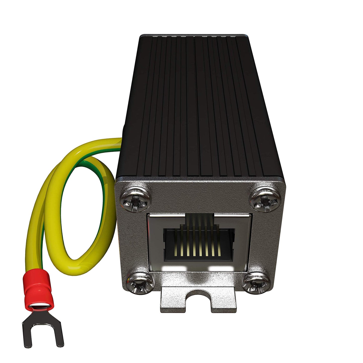 Ethernet Surge Protector / 2.5 Gigabit Poe++ 150W / Gas Discharge Tube + Silicon Avalanche Diode/Mounting Ears/Shielded Rj45 Lig