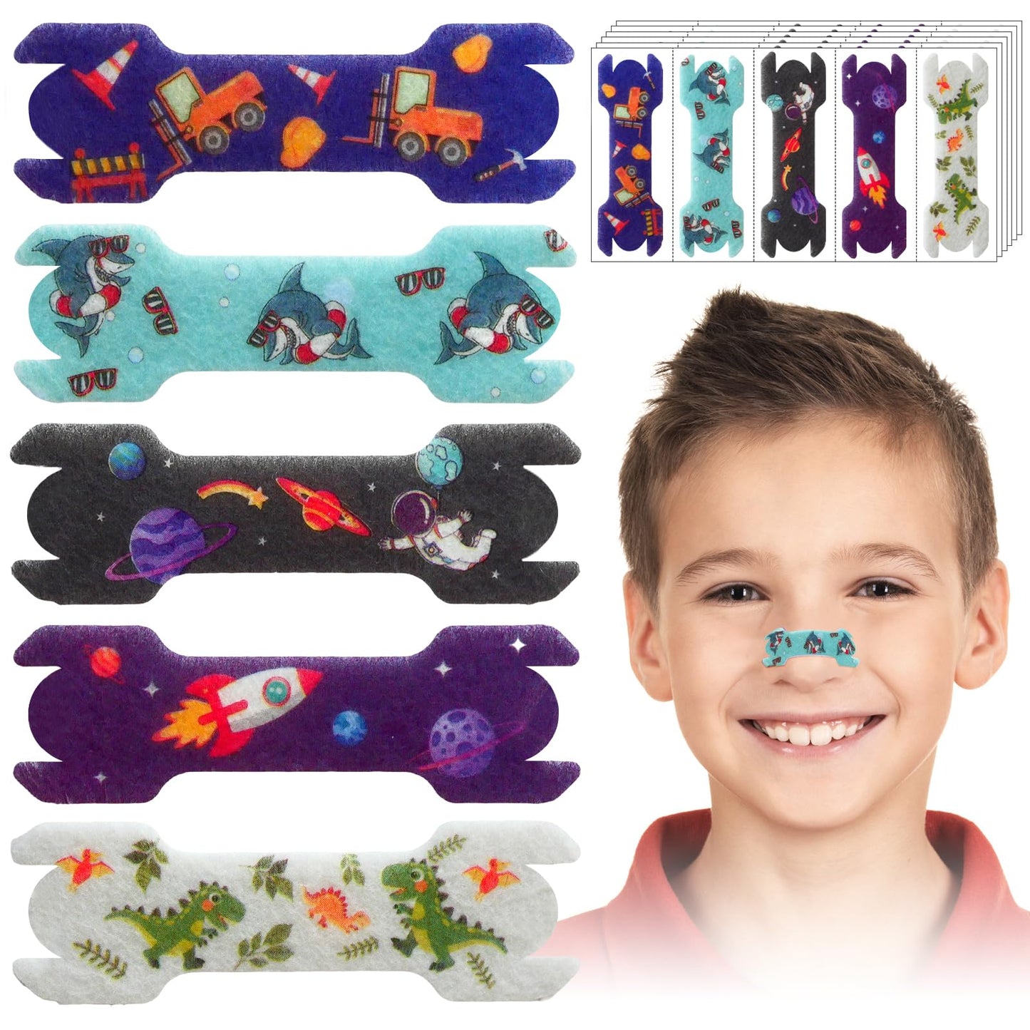 30pcs Small Size Kids Nasal Strips 1.73*0.55" Nose Strip for Kids, Extra Strength Nose Strips for Breathing,Kid Nasal Congestion Relief Nose Tape,Breathe Snoring Strip Snore Sleep Tape for Children