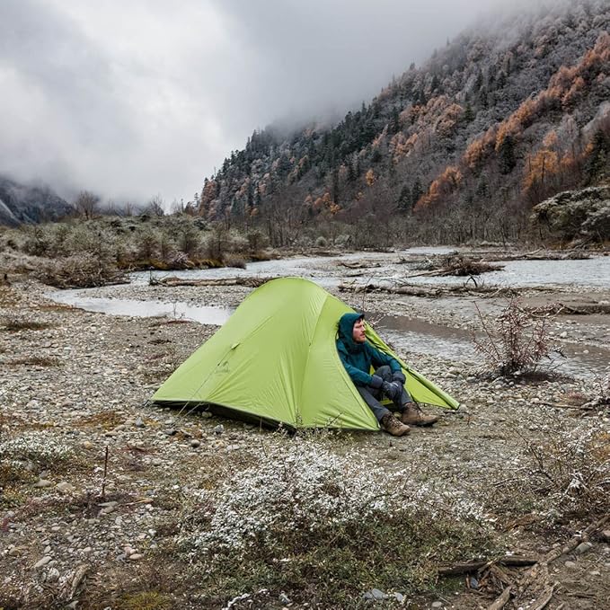 Naturehike Cloud-Up 2 Person Tent Lightweight Backpacking Tent with Footprint - Free Standing Ultralight Camping Hiking Backpack Tents Two Person Tent