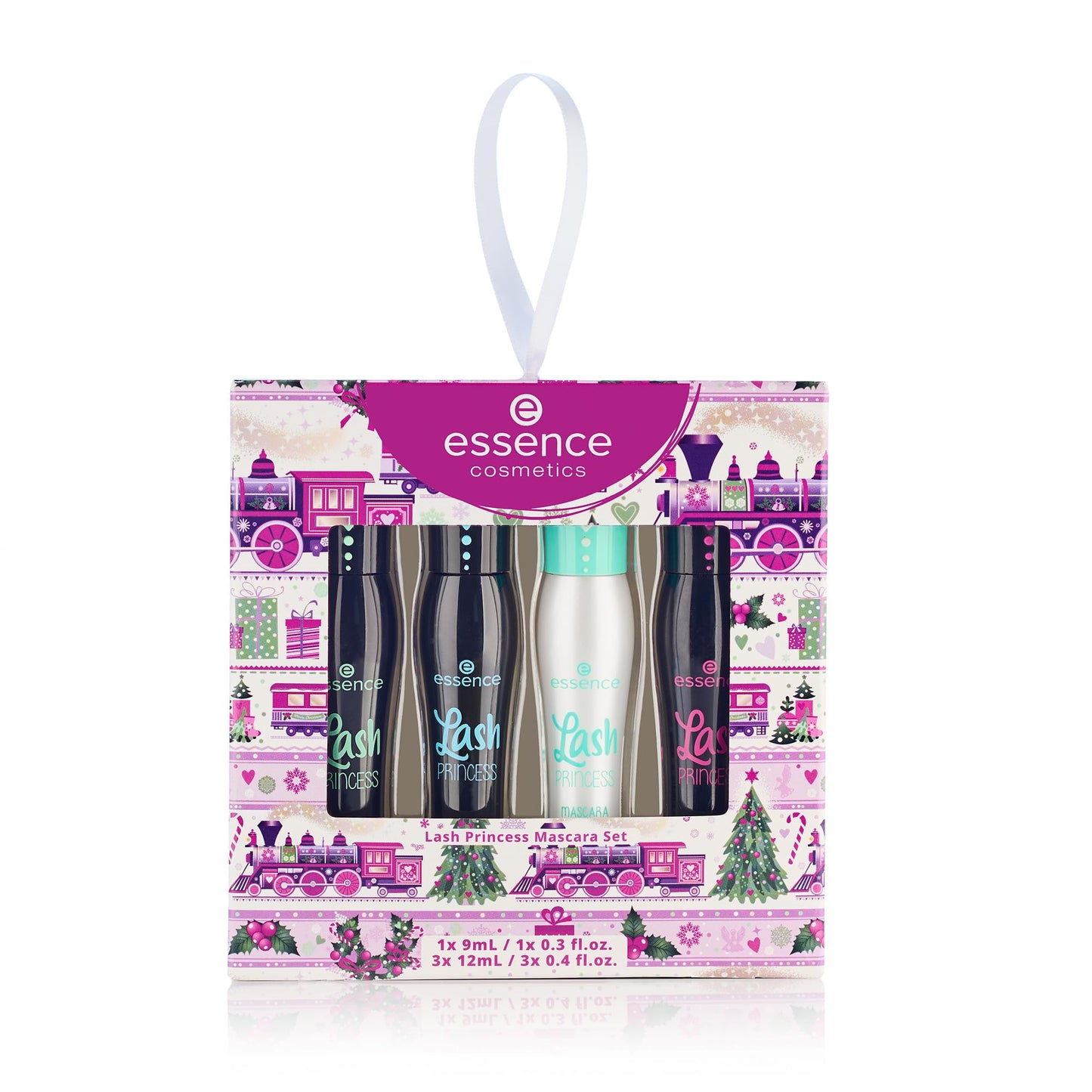 essence Lash Princess Mascara Holiday Gift Set | 4 Vegan & Cruelty-Free Mascaras | False Lash Effect, Waterproof, Primer, Curl &